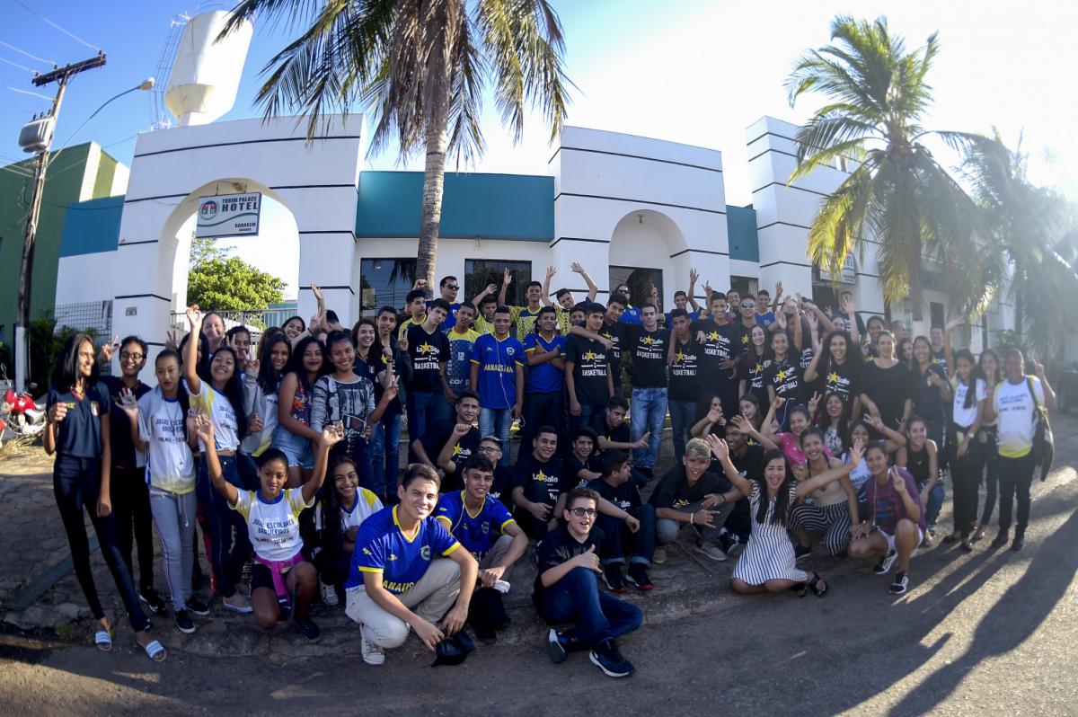 Delegação amazonense desembarca em Palmas para as competições dos Jogos Escolares da Juventude