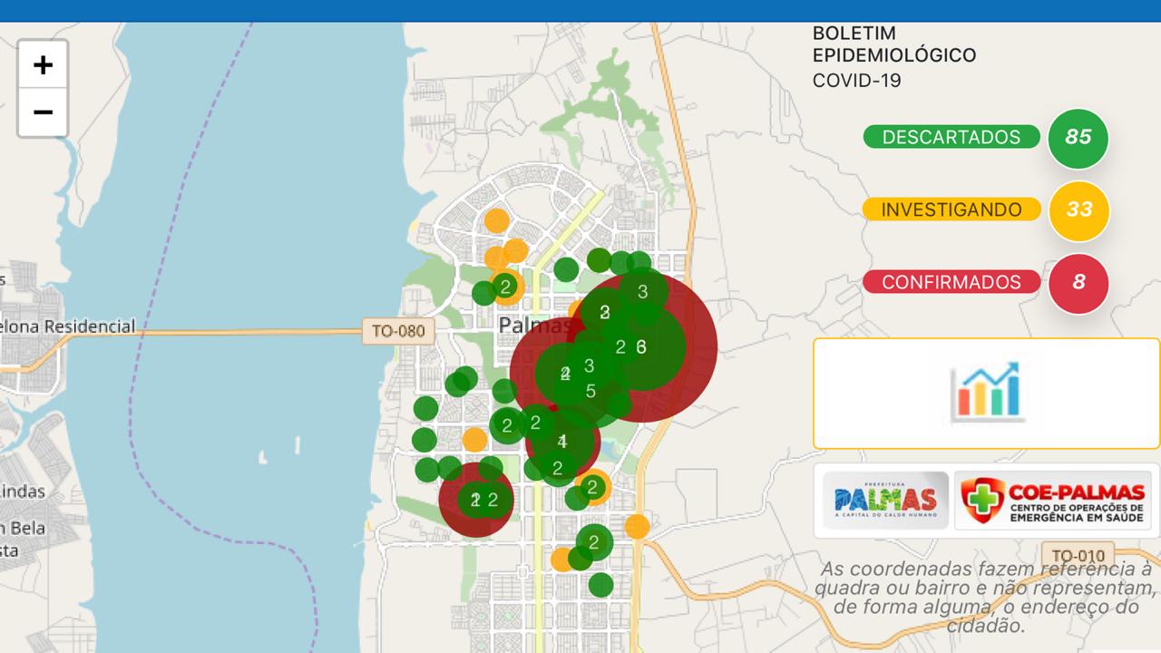 Prefeitura de Palmas lança Painel Epidemiológico Covid-19 em tempo real