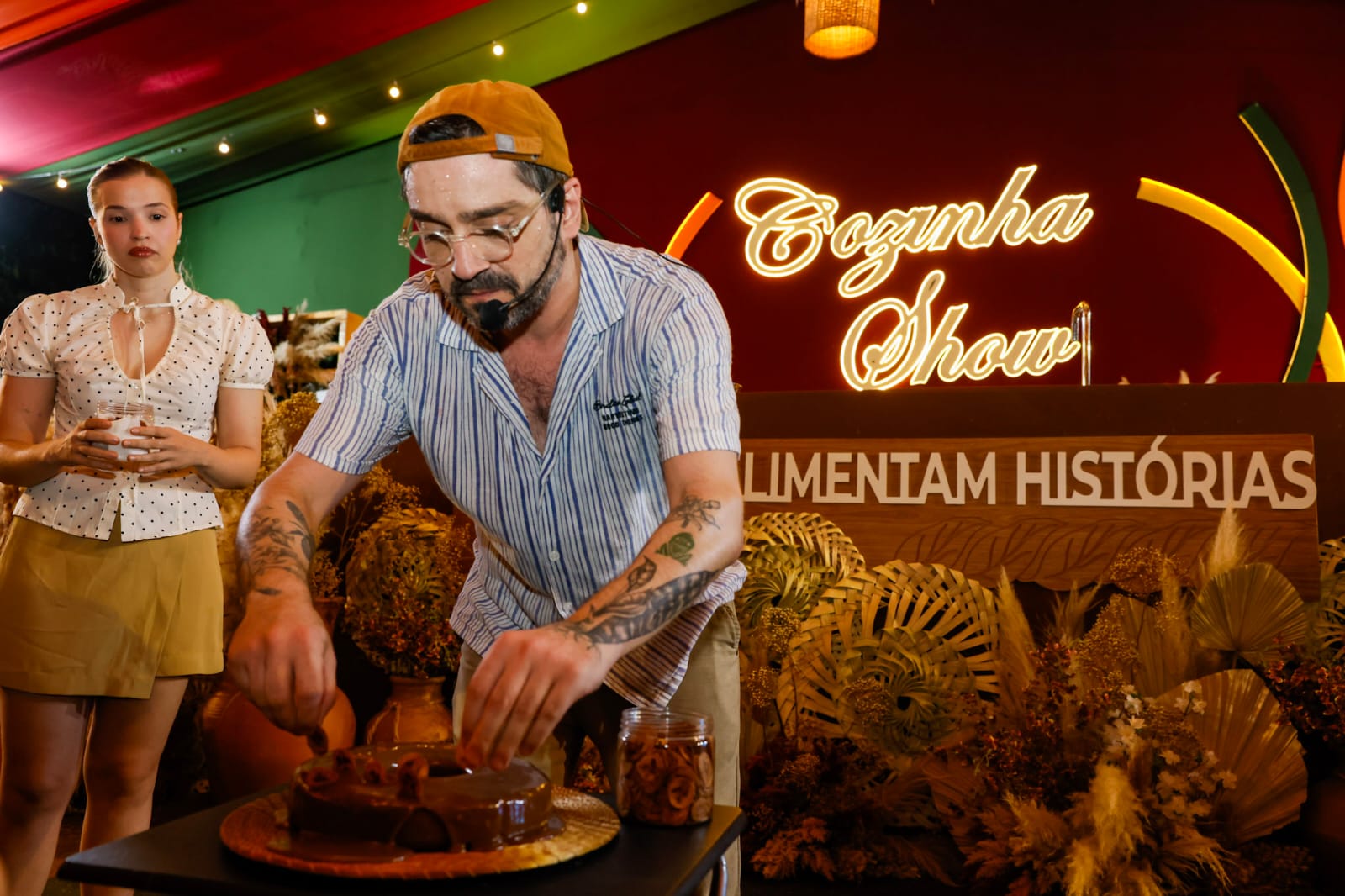 Confeitaria e sabores regionais são destaque na Cozinha Show na terceira noite do Festival Gastronômico de Taquaruçu