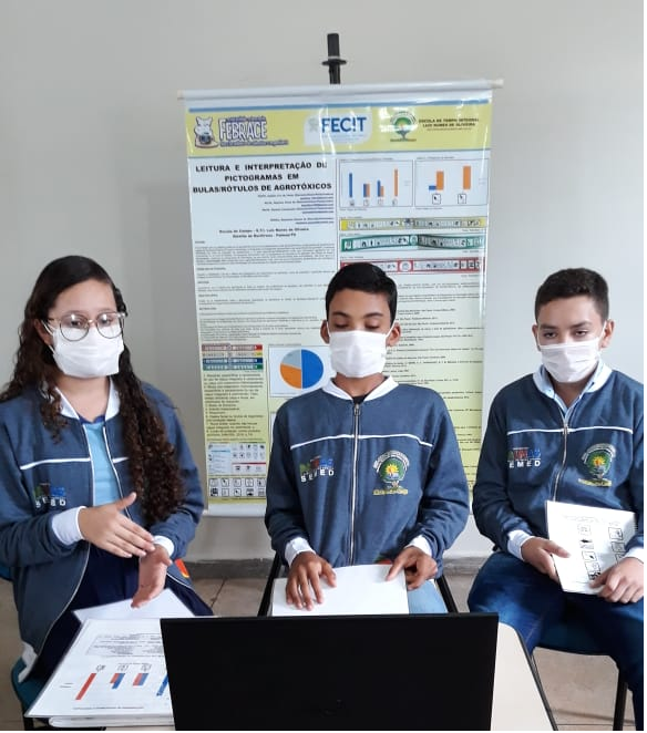 Projeto de alunos da ETI Luiz Nunes Oliveira é premiado na Febrace 2020