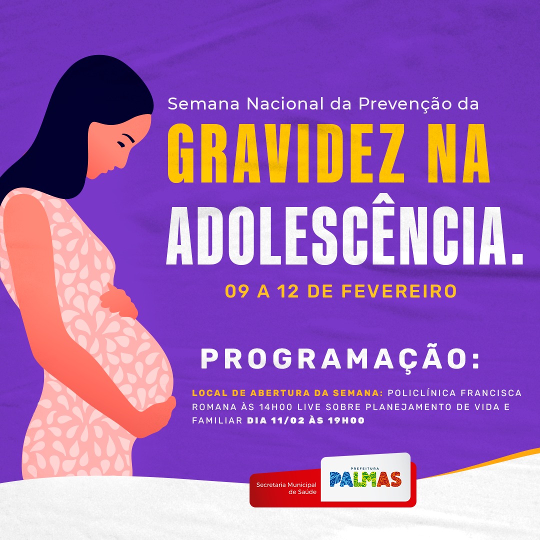 Fevereiro Lilás: Semus realiza ações em Semana Nacional de Prevenção à Gravidez na Adolescência