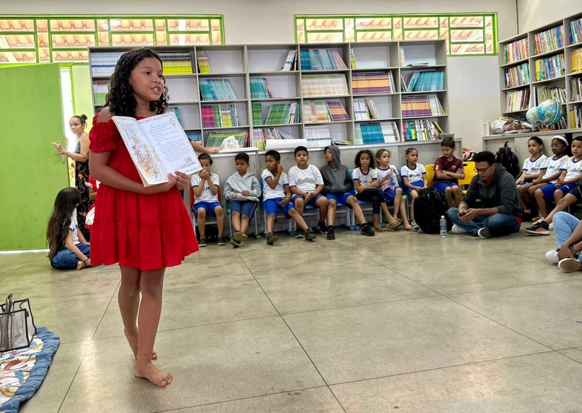 Em Palmas, estudantes do 5º ano da ETI Cora Coralina realizam projeto de incentivo à leitura