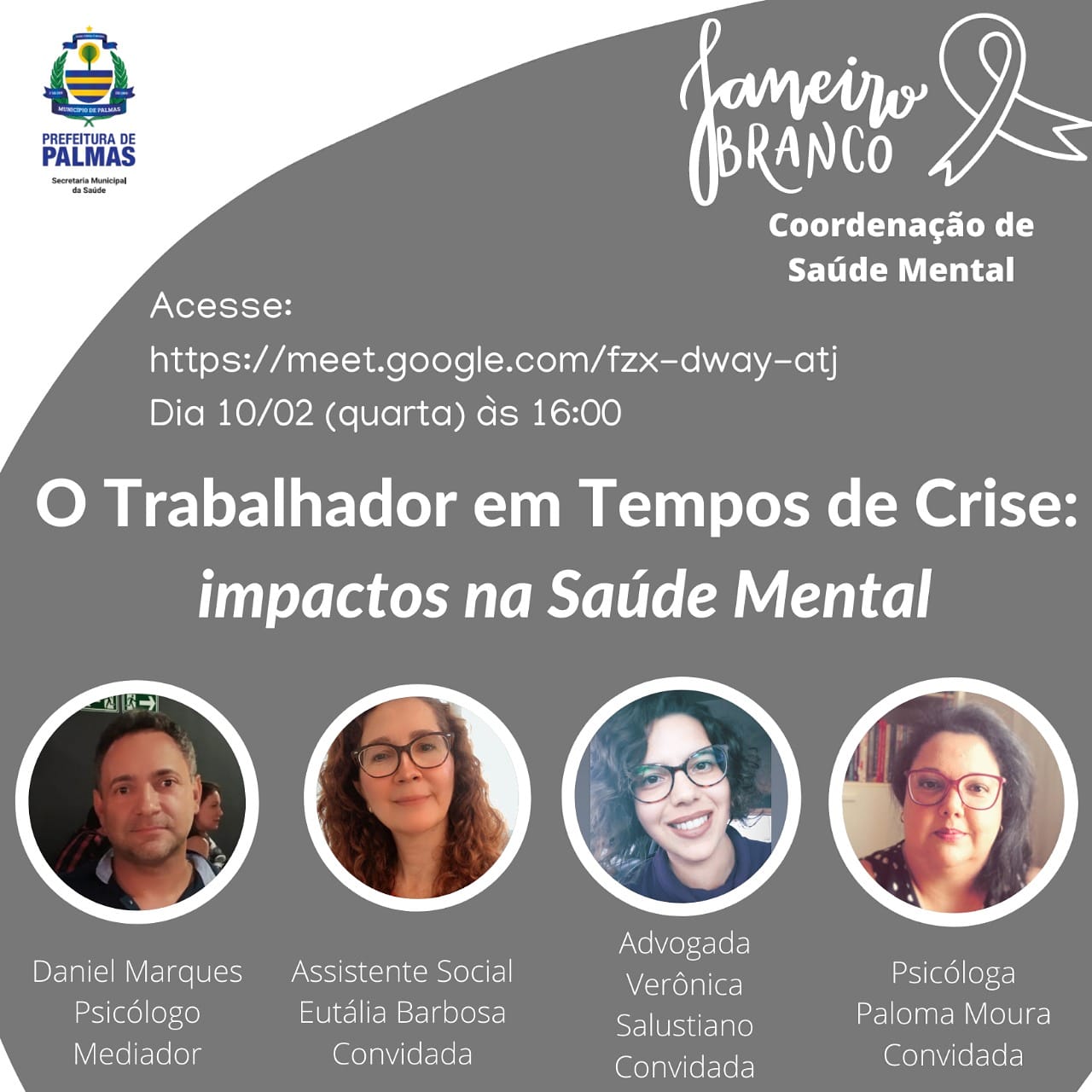 Secretaria da Saúde de Palmas promove live para discutir saúde mental do trabalhador