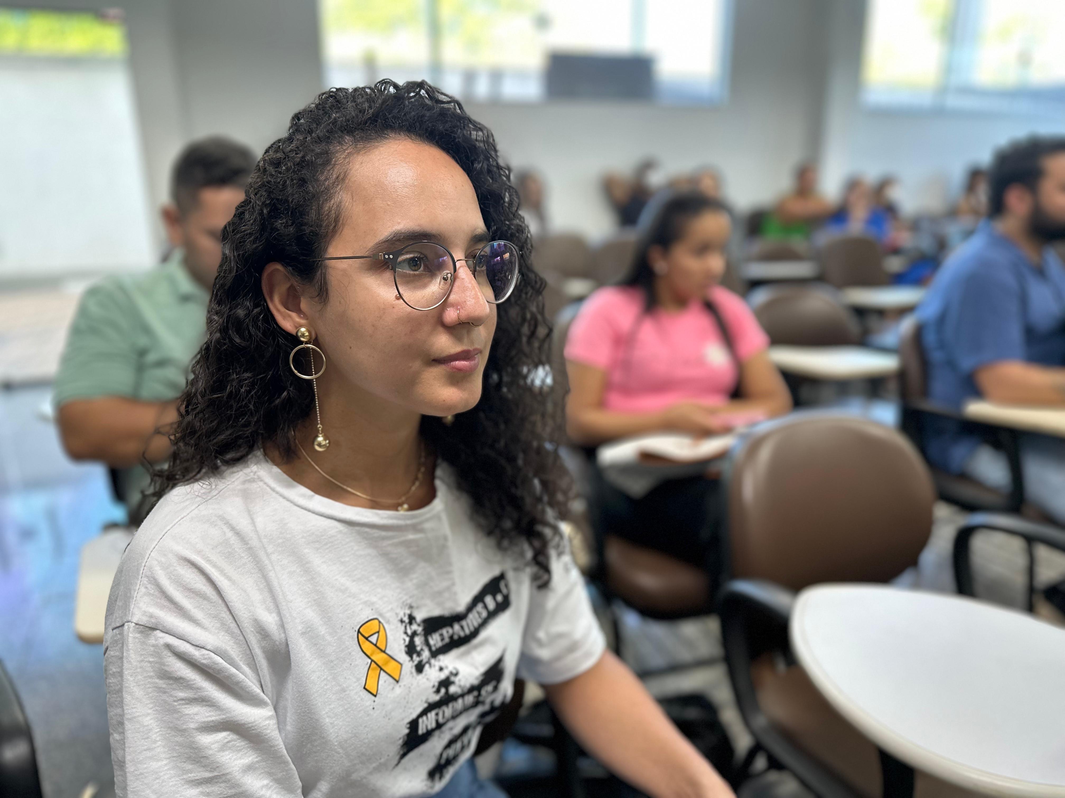 Enfermeira da Semus Carolina Freitas, ressalta importância da oficina