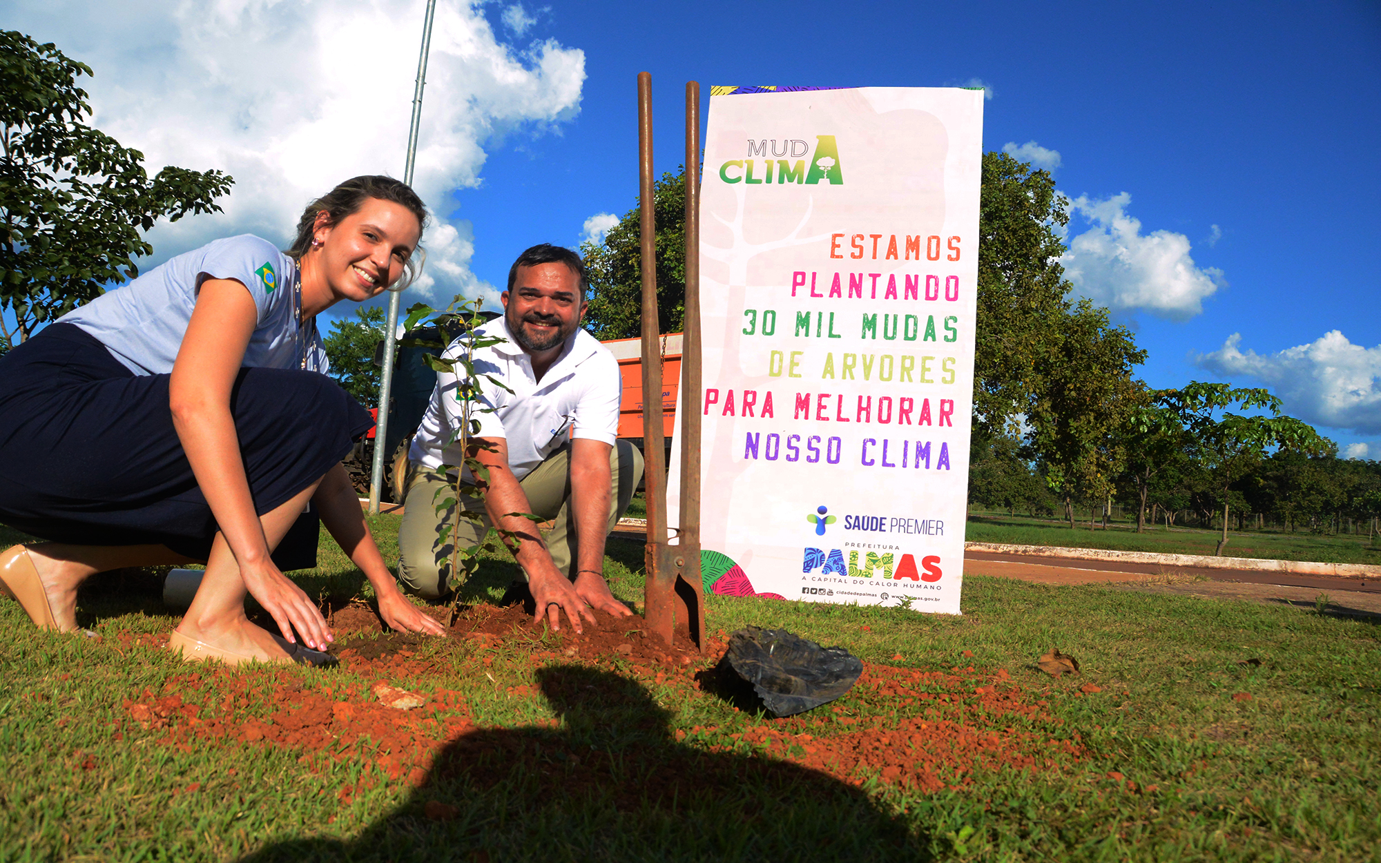 Programa MudaClima planta 100 mudas na sede da Embrapa e segue ampliando a arborização em Palmas