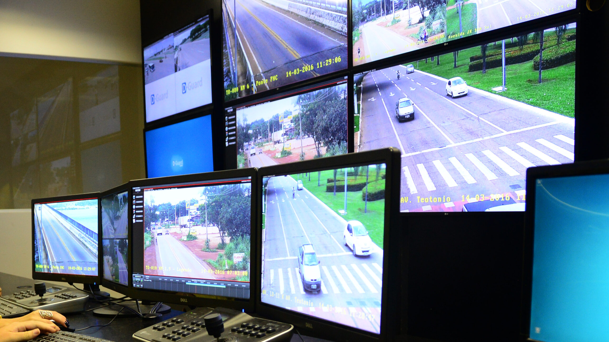 Videomonitoramento eletrônico da Prefeitura promove mais segurança nas principais avenidas de Palmas