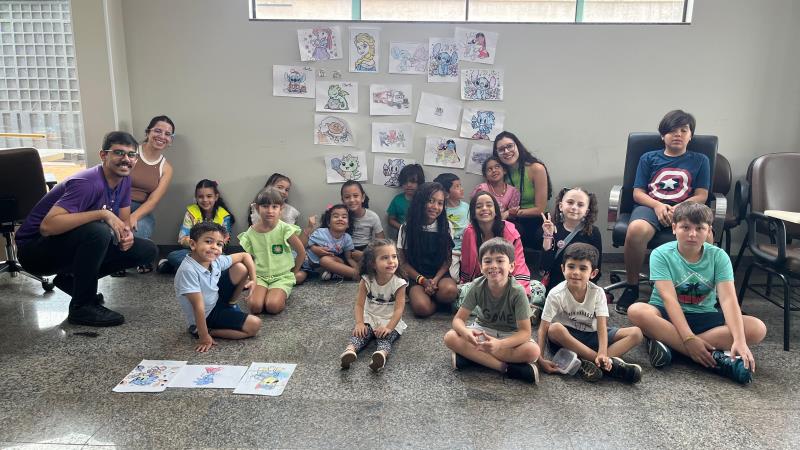 Semus realiza ações educativas com filhos de servidores