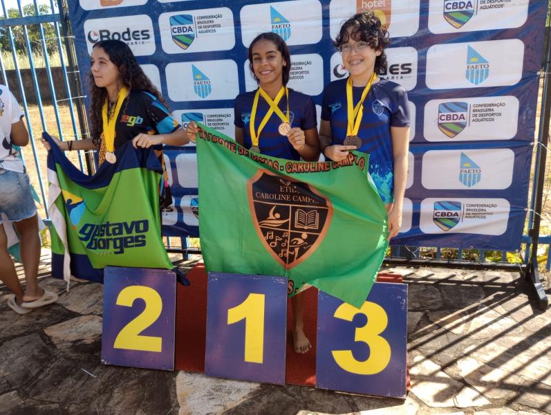 Equipe da ETI Caroline Campelo é campeã geral da Copa Palmas de Natação