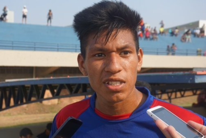 Edilson Butore do Bororo Boe marca o primeiro gol dos JPMI