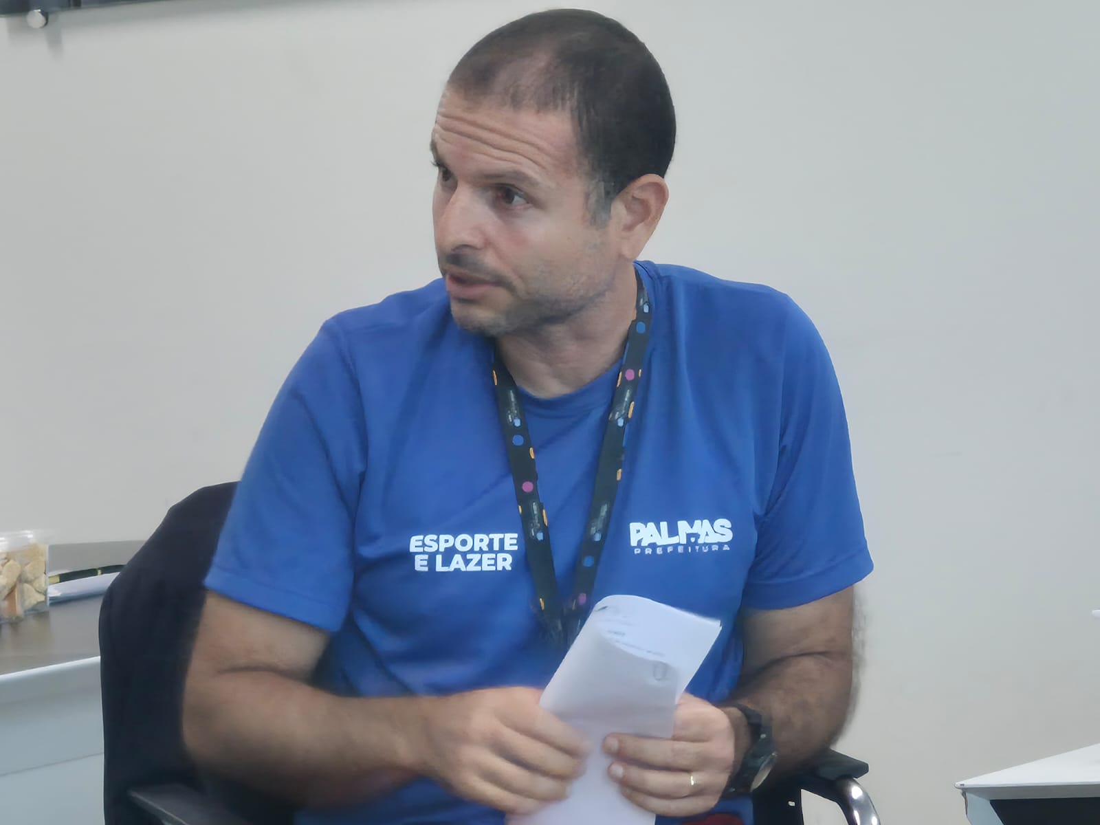 Coordenador de esportes do Parque Municipal da Pessoa Idosa, Allan Dutra, 