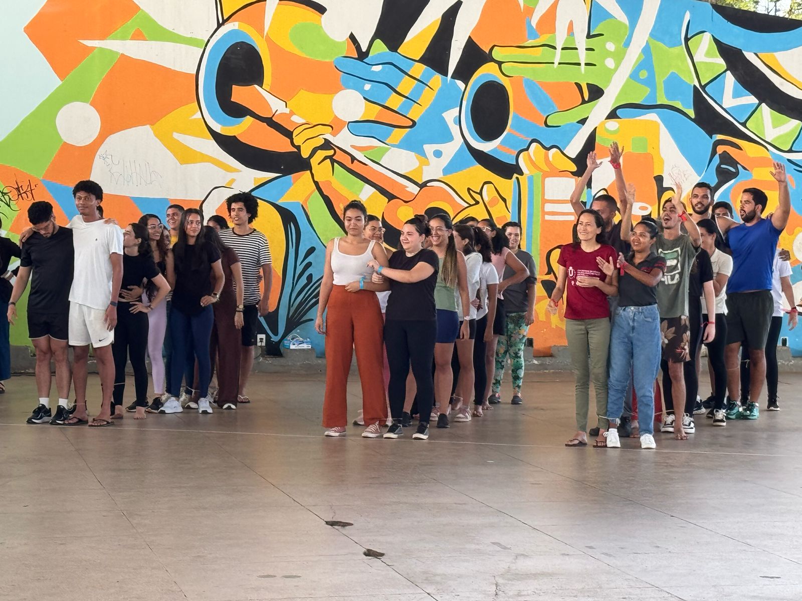 Atividades lúdicas, como gincanas, foram realizadas durante o evento