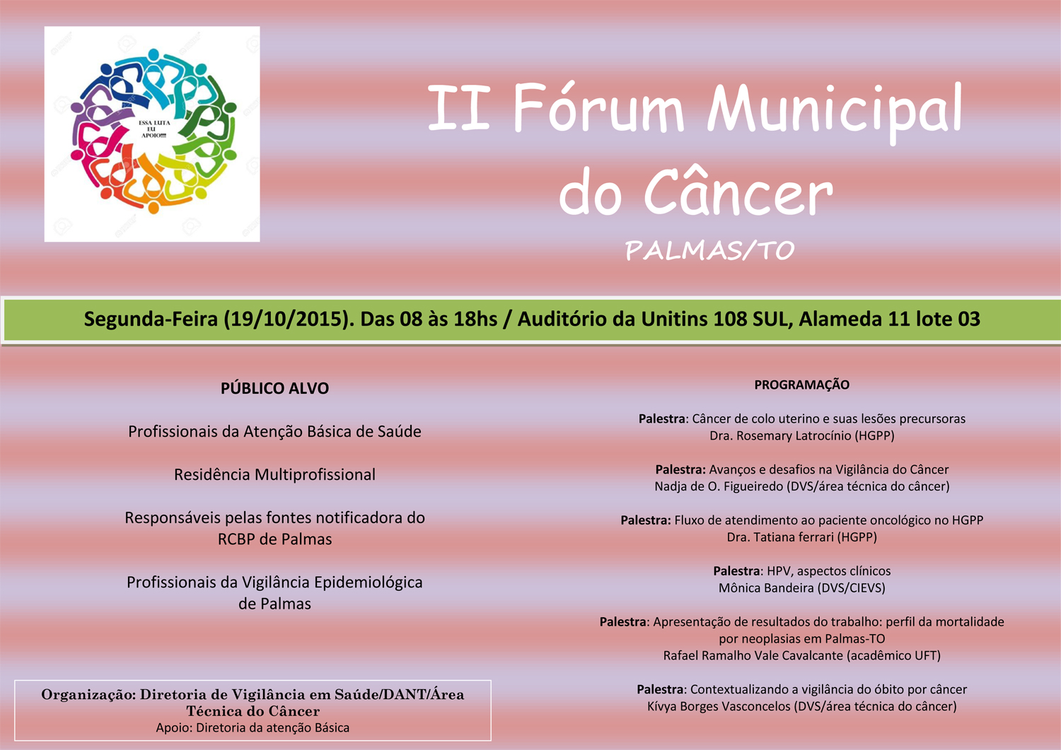 Semus realiza II Fórum Municipal do Câncer