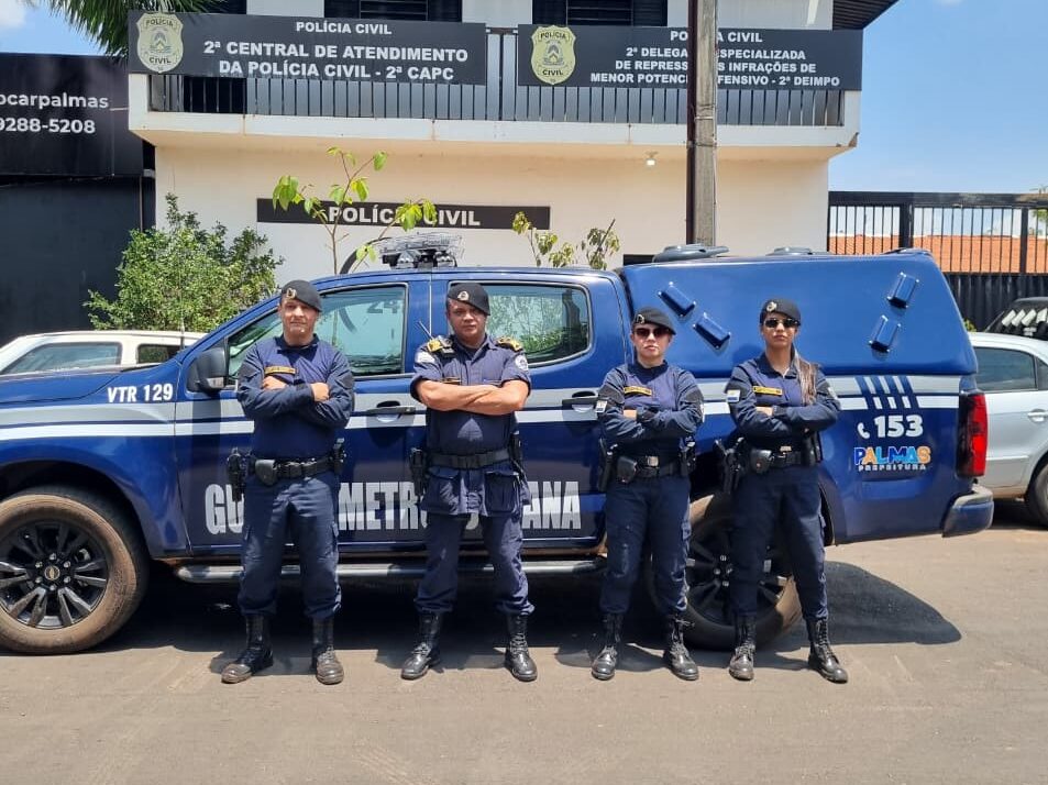 Equipe do Guardião Escolar da Guarda Metropolitana recupera veículo produto de roubo na Região Sul de Palmas