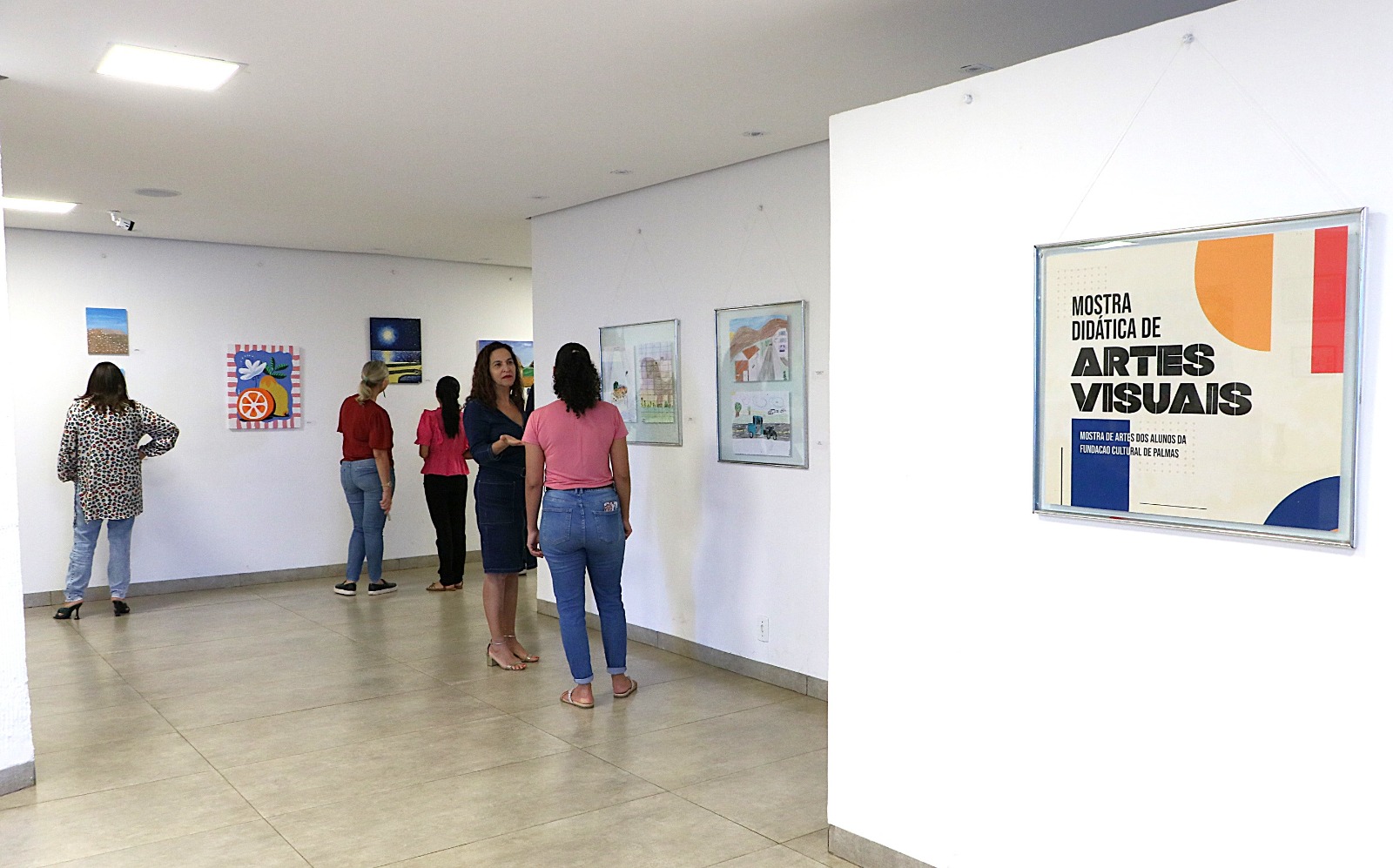 Prefeitura de Palmas expõe desenhos e pinturas de alunos da Fundação Cultural em Mostra Didática de Artes Visuais