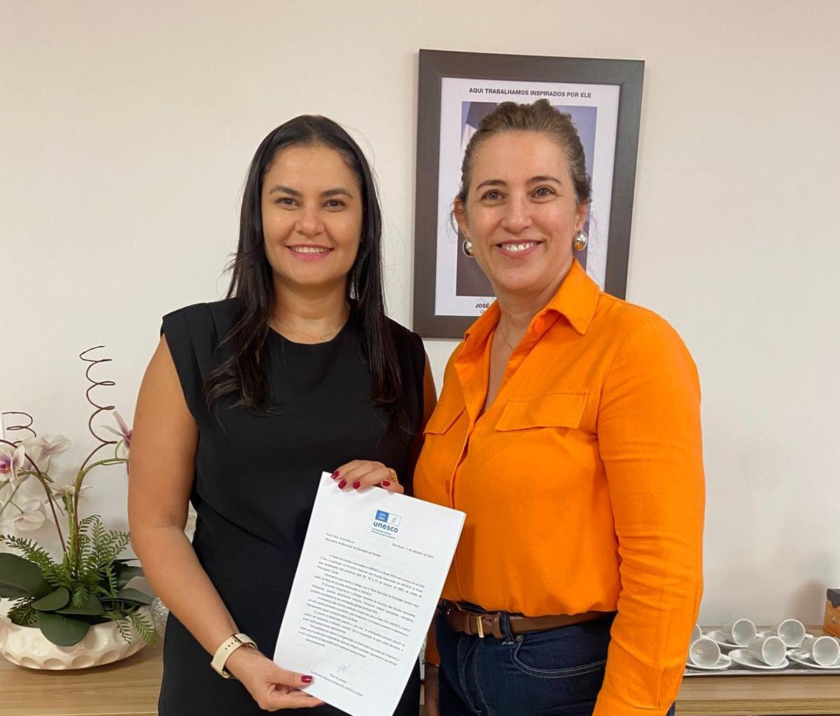 Educação de Palmas recebe representante da Rede de Escolas Associadas à Unesco