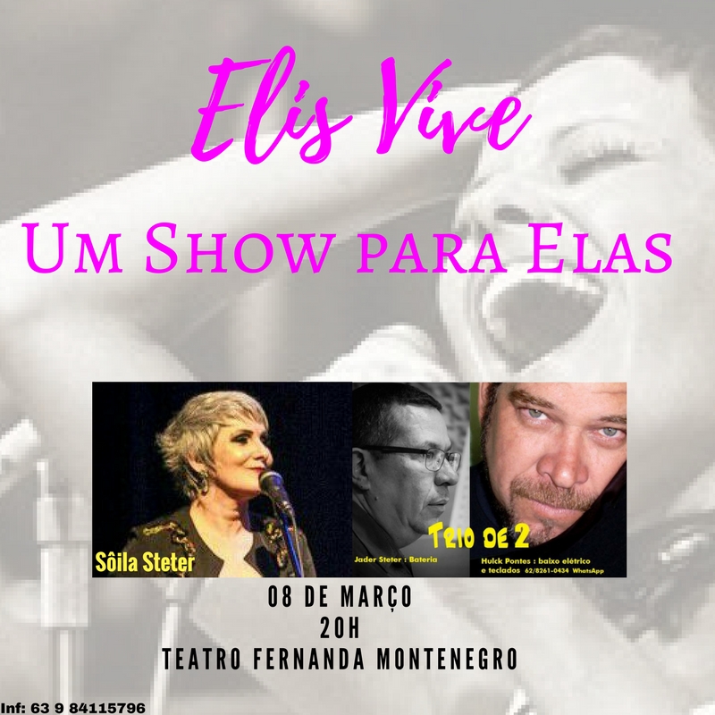 Theatro Fernanda Montenegro recebe show “Elis Vive” nesta quinta-feira, 08