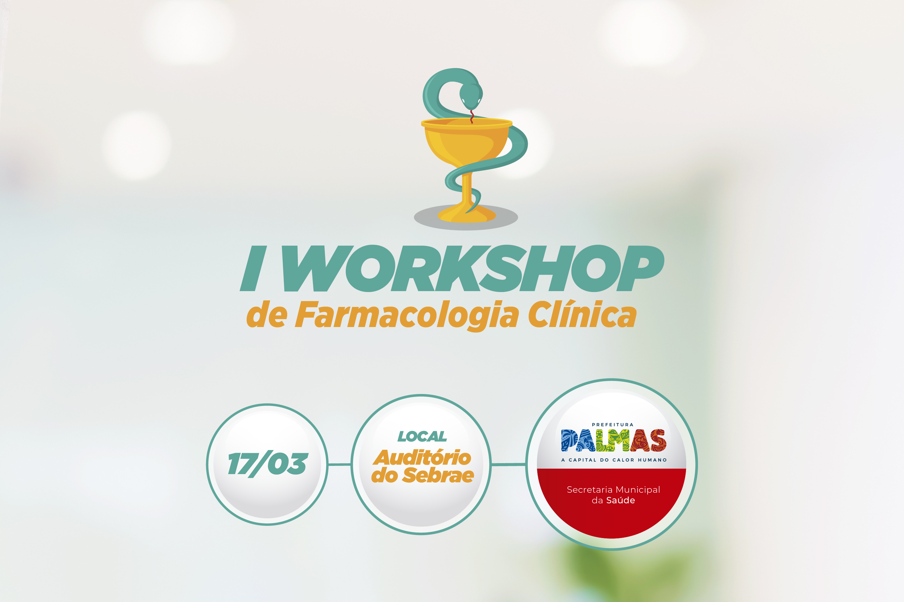 Estão abertas as inscrições para o I Workshop de Farmacologia Clínica de Palmas