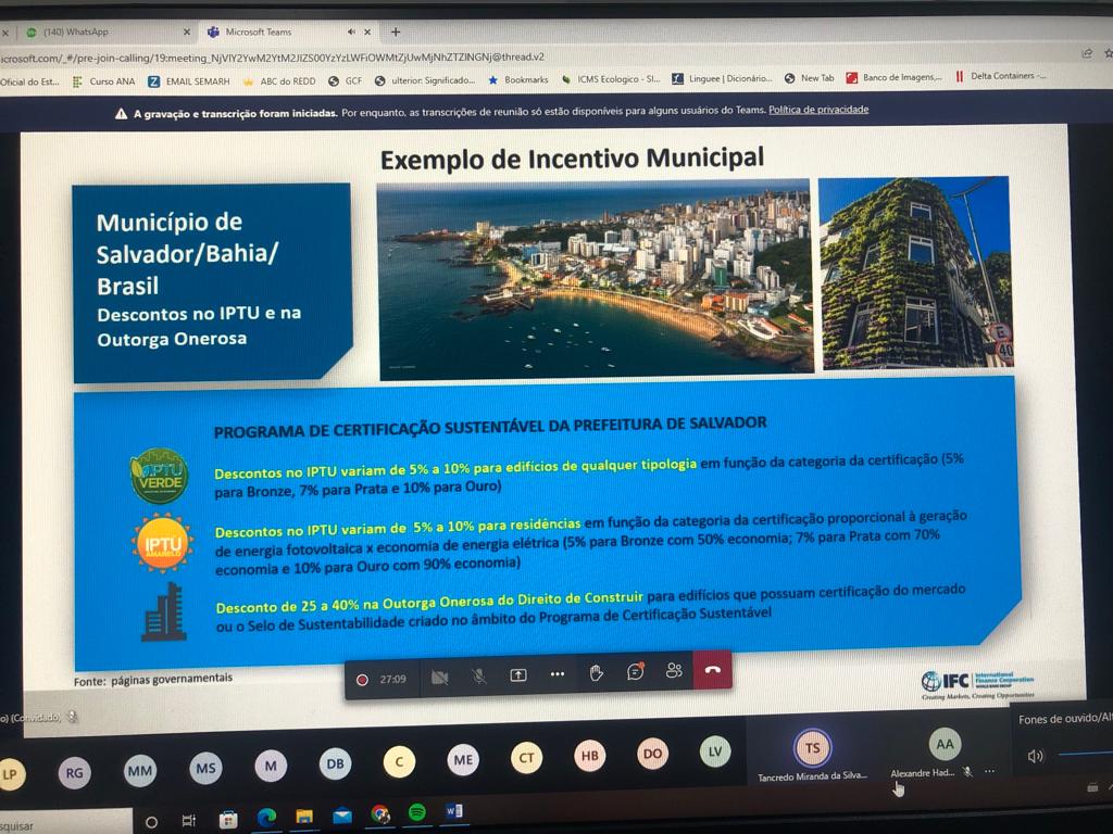 Servidores participam de capacitação sobre edificações sustentáveis