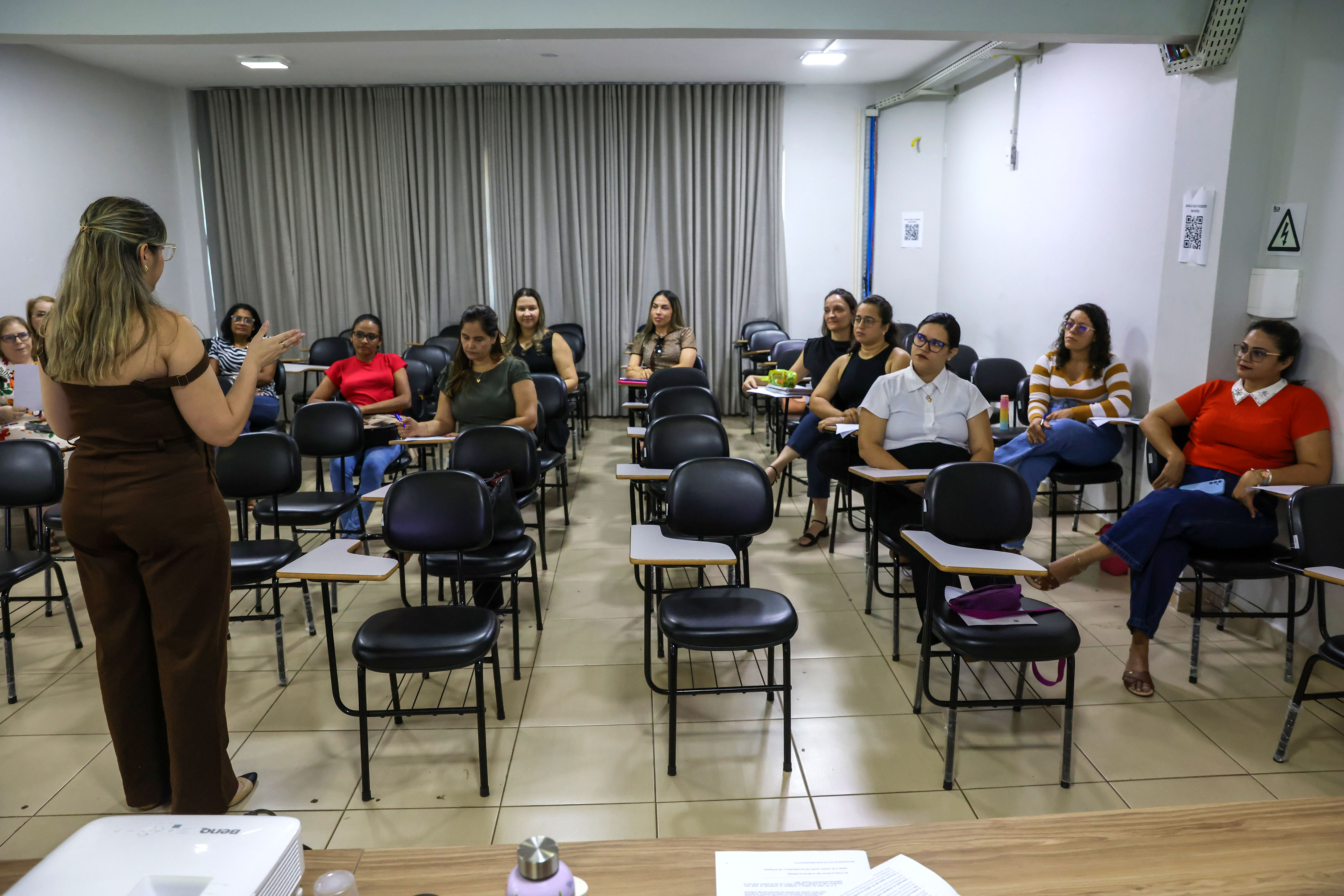 10/07/2025 - Capacitação sobre o Direito a Acompanhante para Mulheres nos atendimentos nas Unidades de Saúde realizada no auditório da FespFoto: Lia MaraPalmas/TO