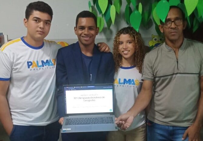 Estudantes da rede municipal de ensino de Palmas se destacam na Olimpíada Brasileira de Geografia