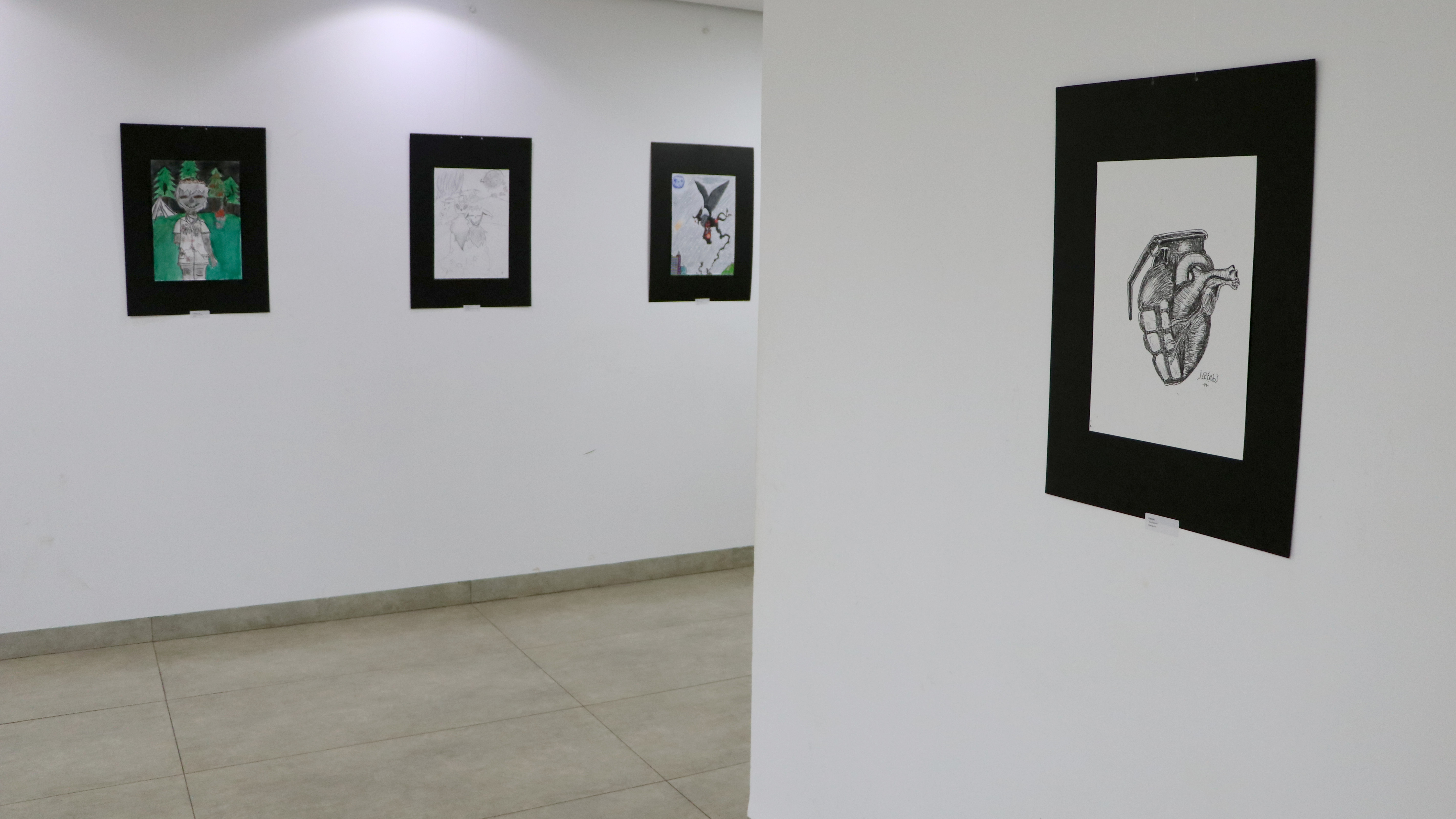 Desenhos dos alunos do Ceta é exibida no Salão de Exposição da FCP