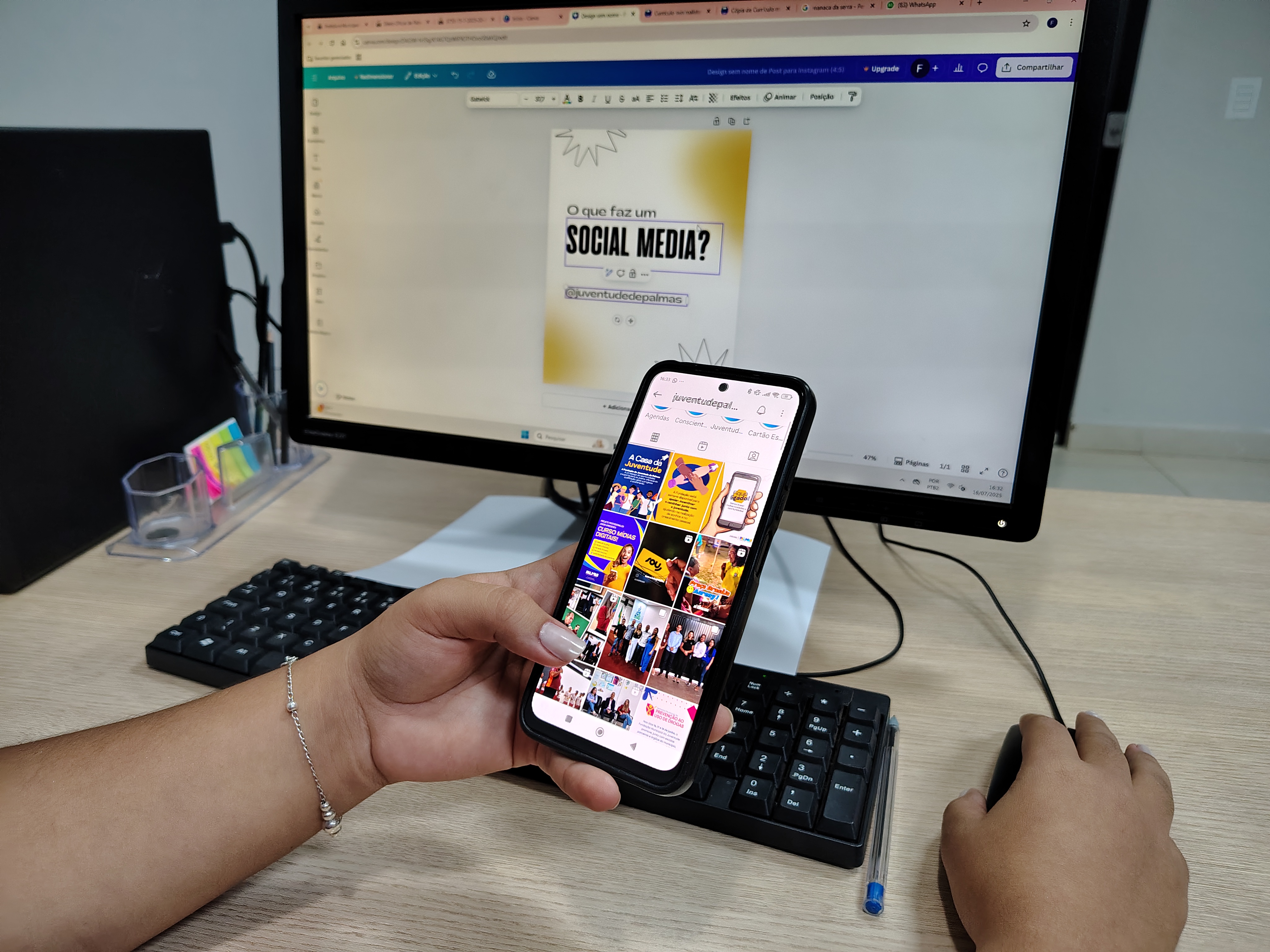 O curso de mídias digitais é gratuito e faz parte do Projeto Profissionaliza Jovem da FJP - Foto: Renata Pessoa