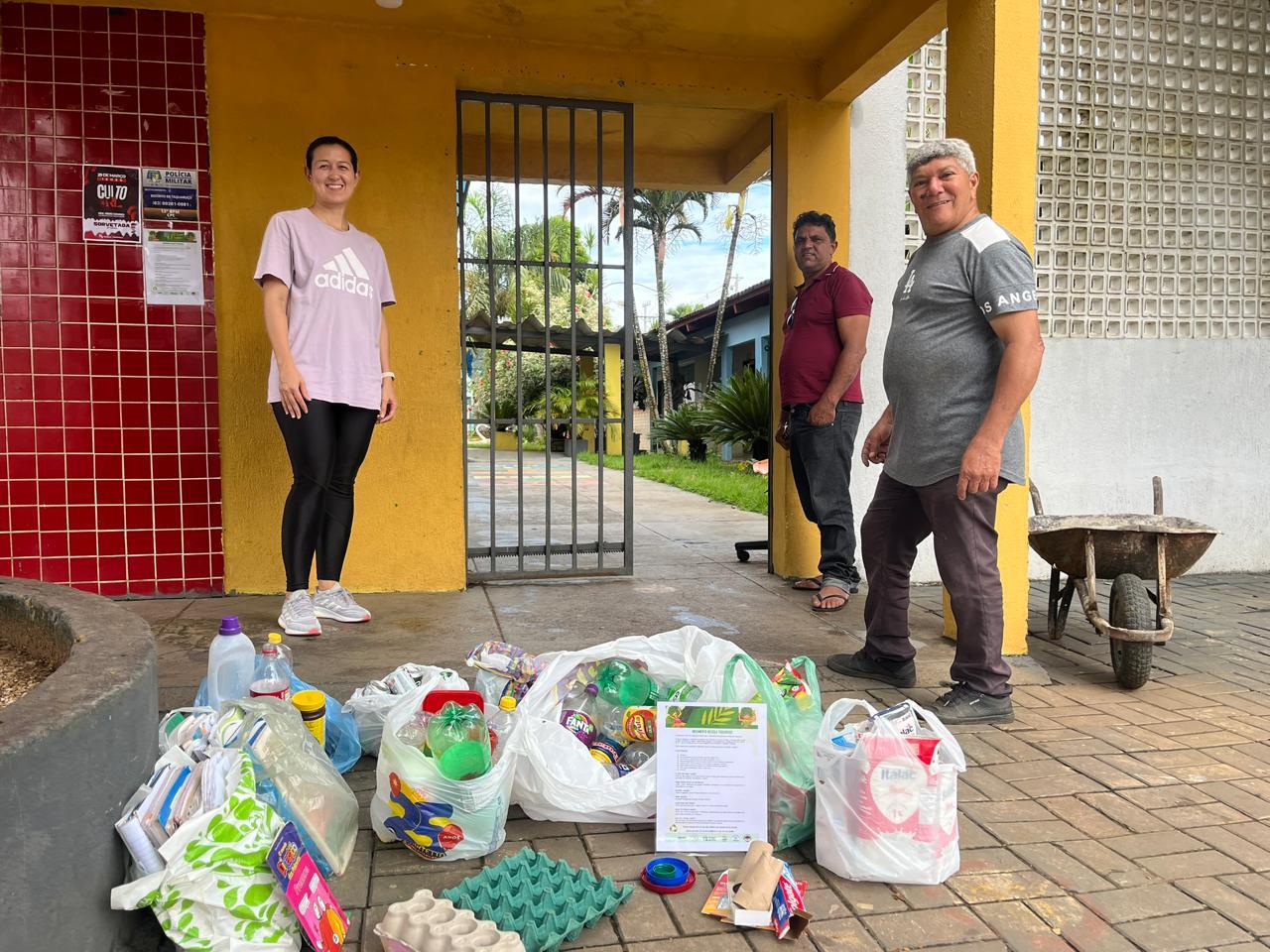 Escola de Palmas e instituições parceiras envolvem comunidade de Taquaruçu em projeto exitoso de coleta seletiva