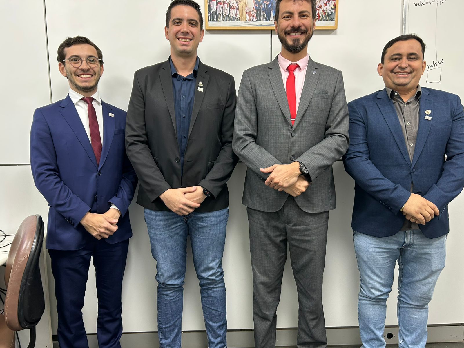 Secretários em Brasília para viabilizar a adesão do município a programas nacionais como o ProCred e o Cartão MEI, entre outros.