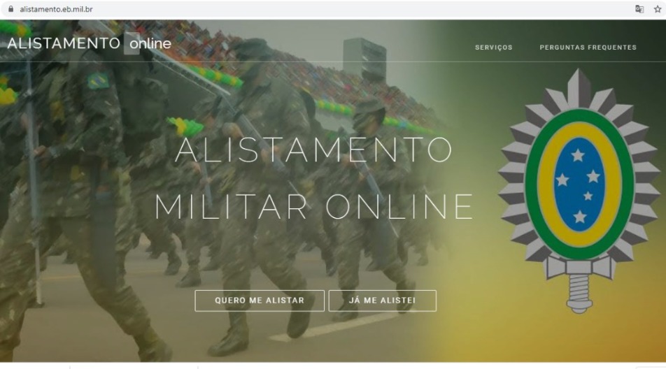 Com atendimento presencial suspenso, as solicitações de alistamento militar podem ser feitas online
