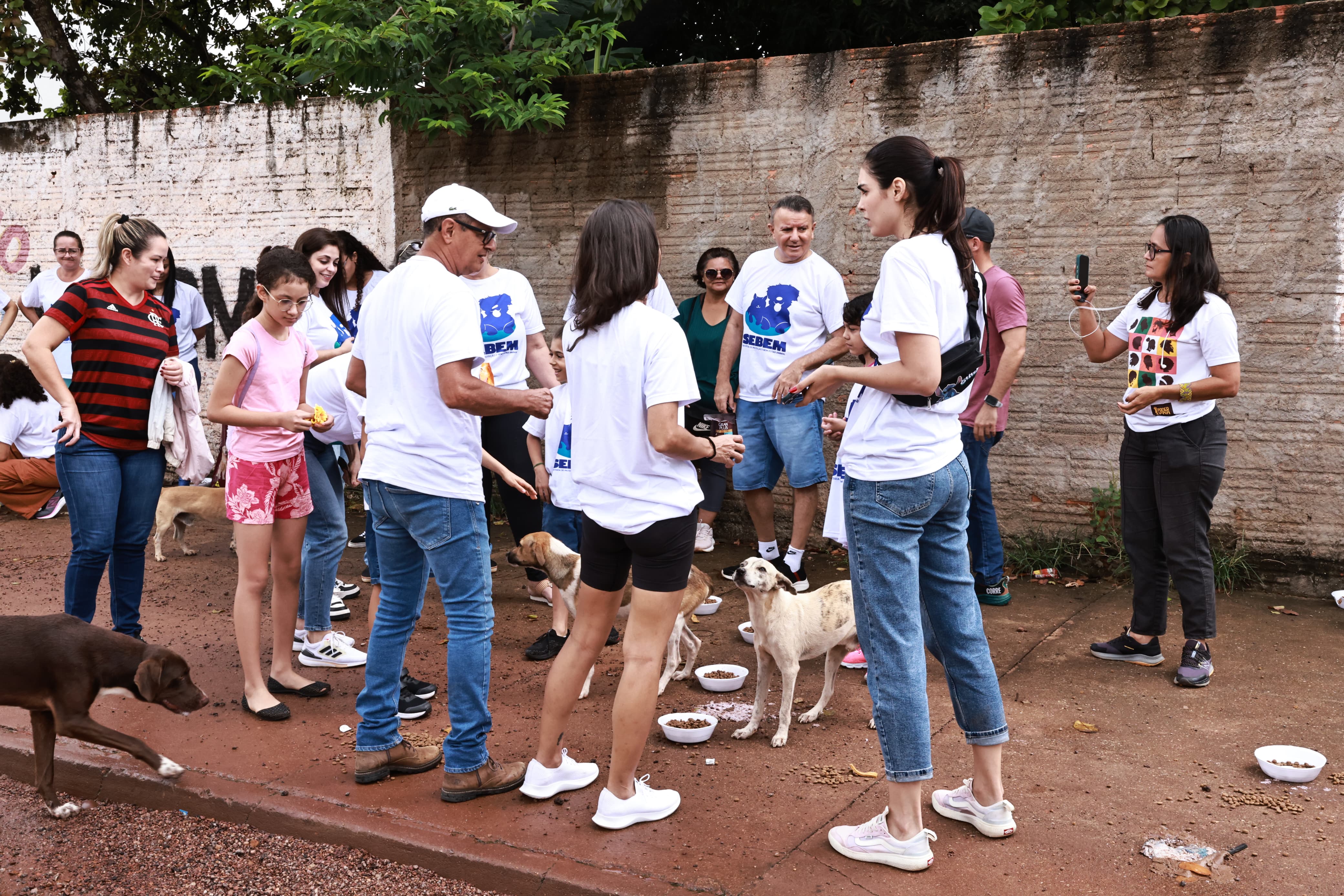 Ação contou com apoio de servidores municipais e voluntários 
