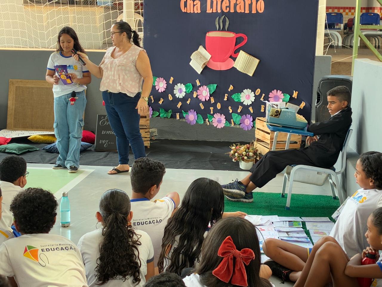Em Palmas,  ETI Luiz Rodrigues promove Chá Literário com alunos do 5º ano