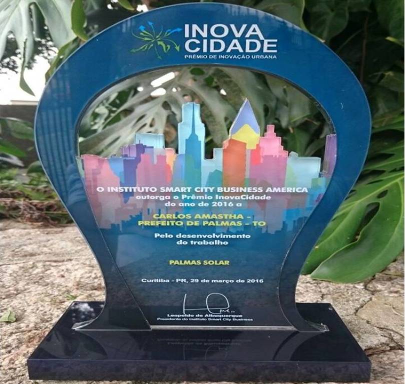 Palmas recebe prêmio InovaCidade 2016