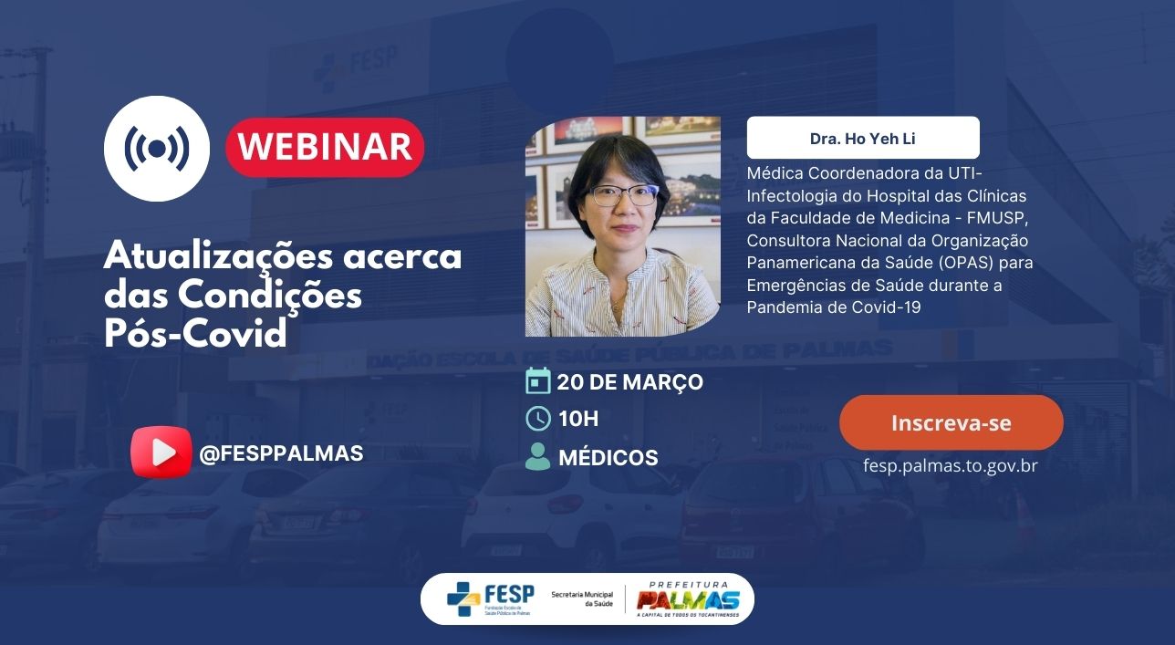 Fesp abre inscrições para webinar sobre atualizações das condições pós-covid