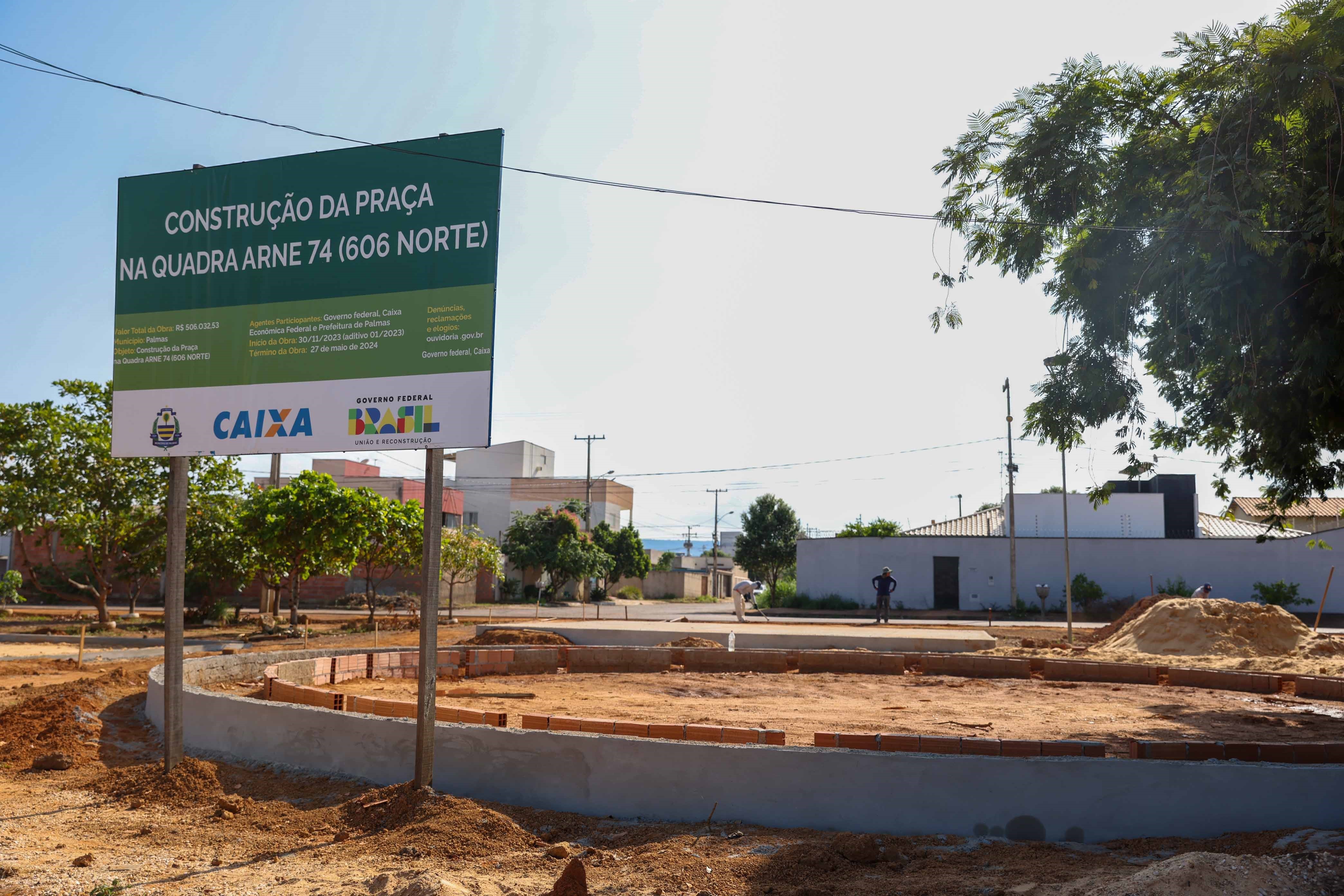 Praça da Quadra Arne 74 começa sair do papel