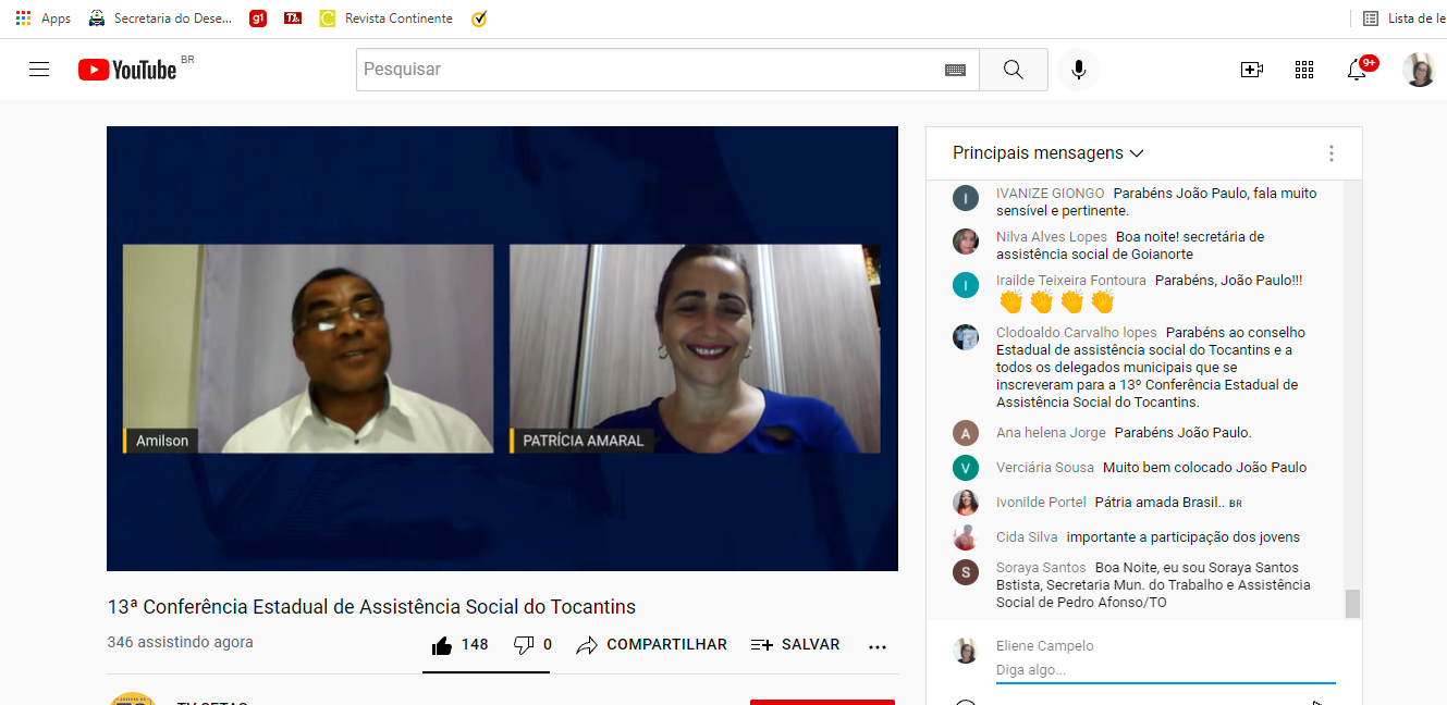 Rede de Palmas participa da abertura da 13ª Conferência Estadual de Assistência Social do Tocantins