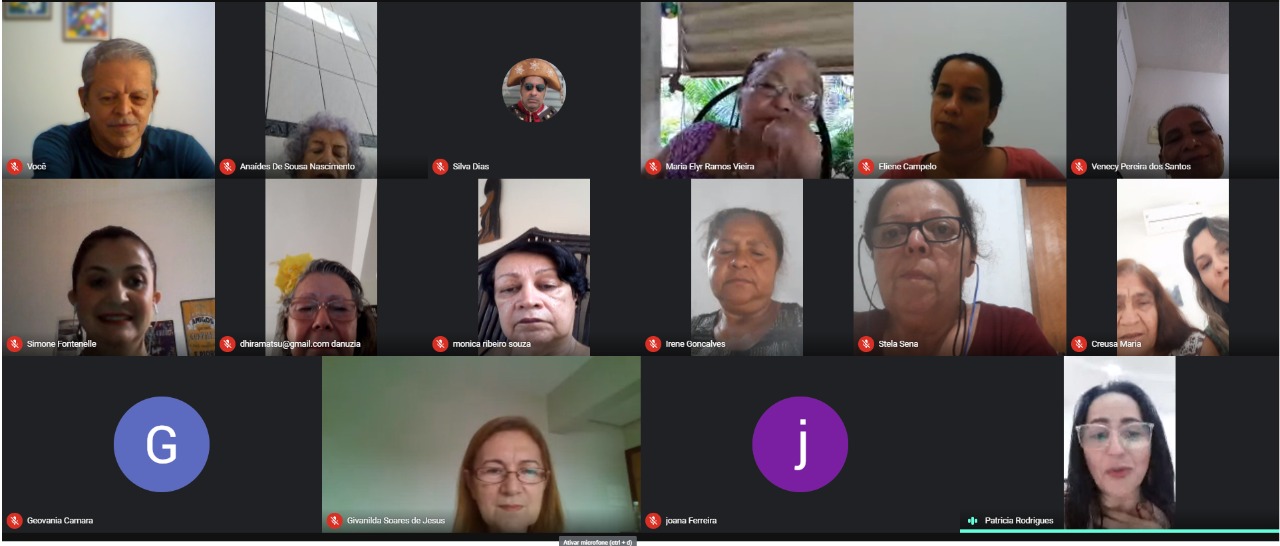 Homenagens e bate-papo marcam reunião virtual de idosos no Dia da Mulher