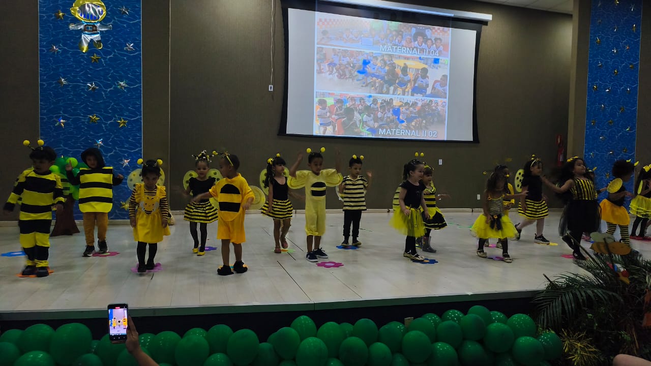 Maternal II apresentou o trabalho 'Abelhinha em Ação', que reforçou a importância da preservação e da polinização -  Foto:divulgação