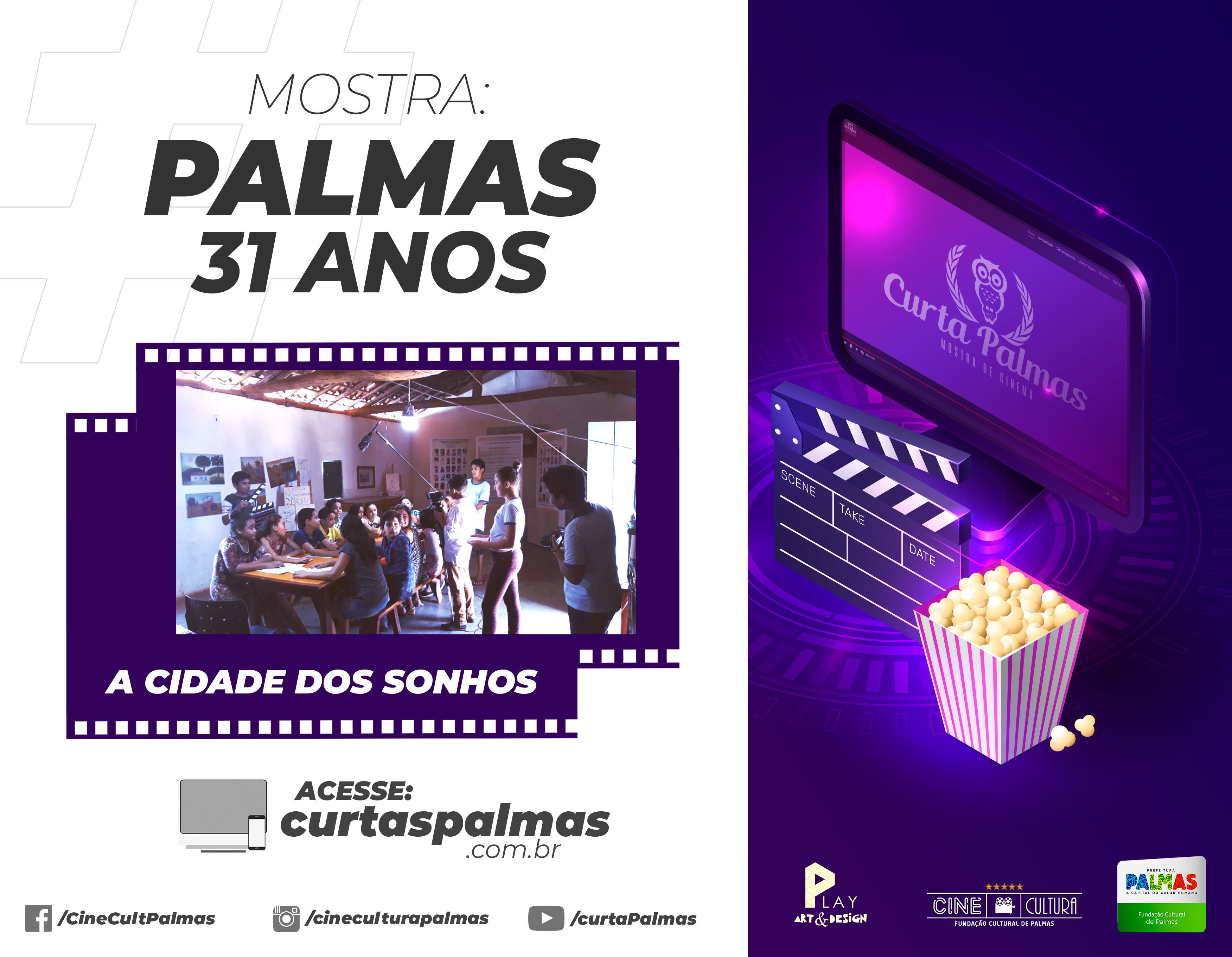 Palmas 31 Anos: mostra especial apresenta o curta ‘A Cidade dos Sonhos’ como destaque no site Curta Palmas em seu lançamento no aniversário da Capital