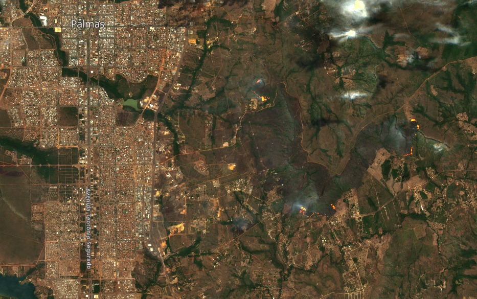 Focos de calor na Serra do Lajeado já estão sob controle