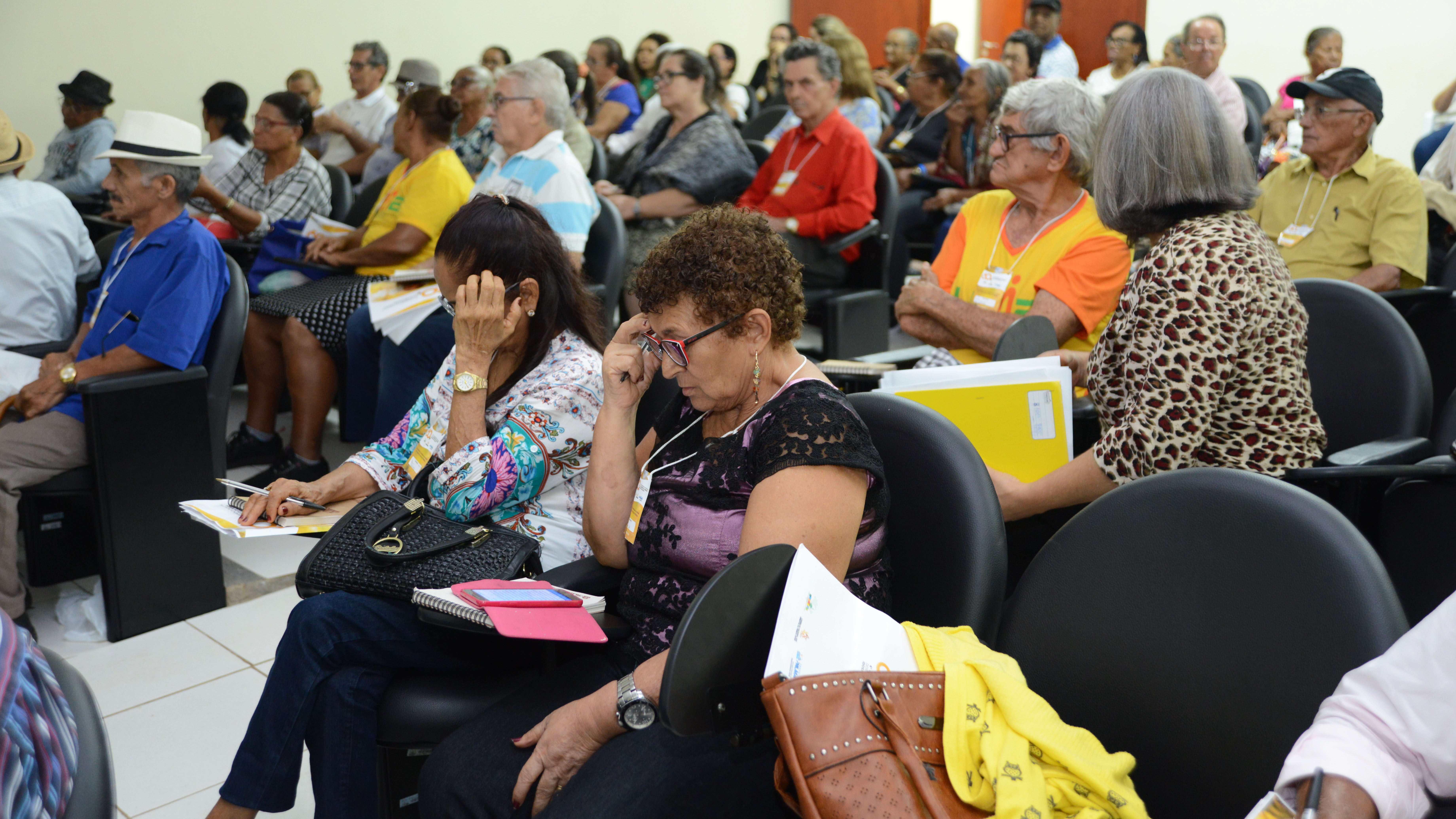 Idosos votam nas propostas a serem encaminhadas para Conferência Estadual dos Direitos da Pessoa Idosa