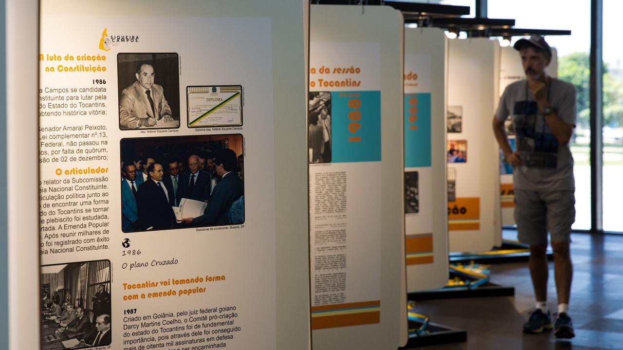 Exposição mostra a trajetória de Siqueira Campos e o movimento que criou o Tocantins