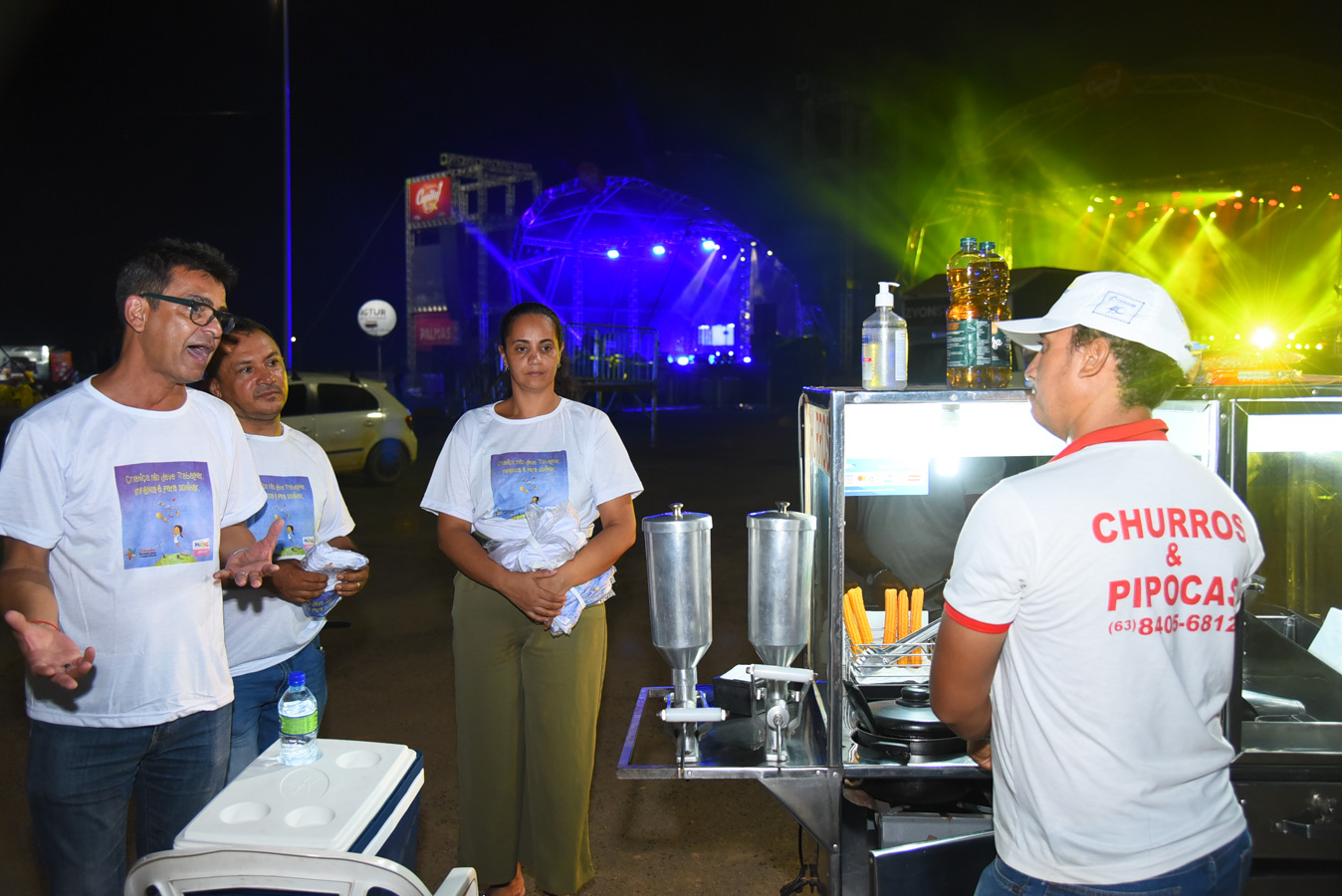 Profissionais da Assistência Social realizam ação educativa no Palmas Capital da Fé 2020