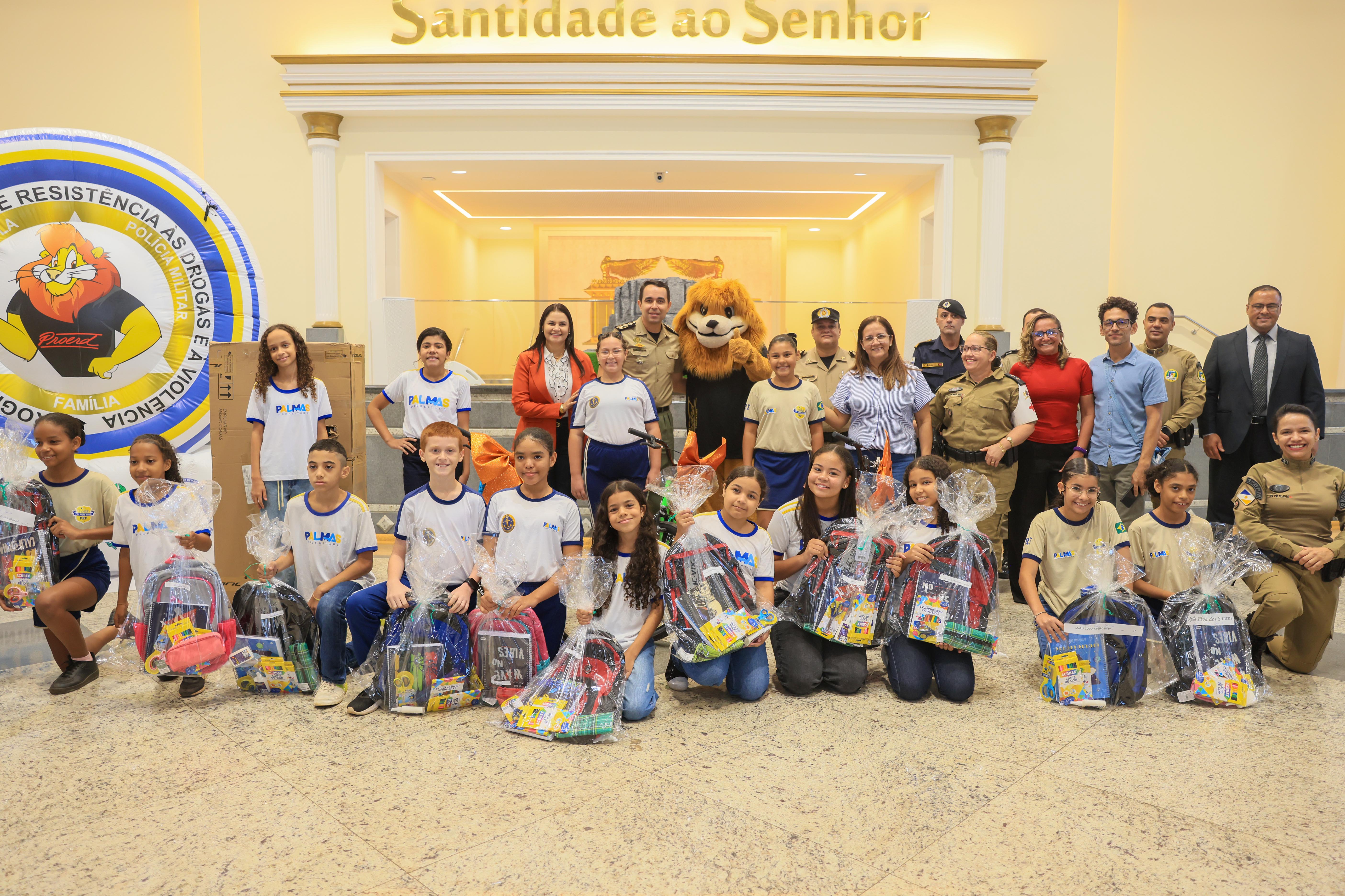 Em clima de celebração, 564 estudantes da rede municipal de Palmas, concluíram a formação no Proerd 2025 
