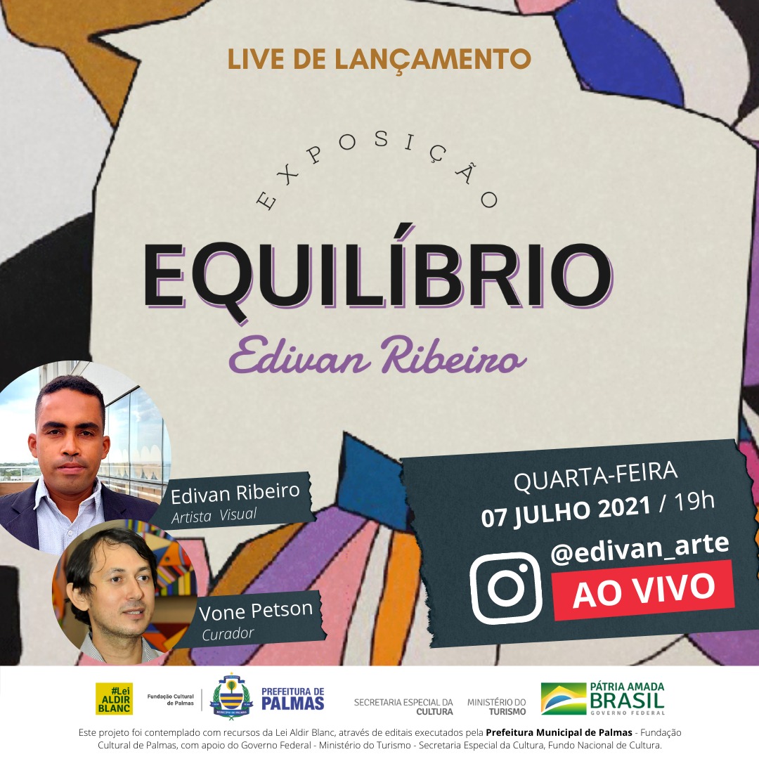 Galeria Municipal de Palmas recebe exposição ‘Equilíbrio’, de Edivan Ribeiro