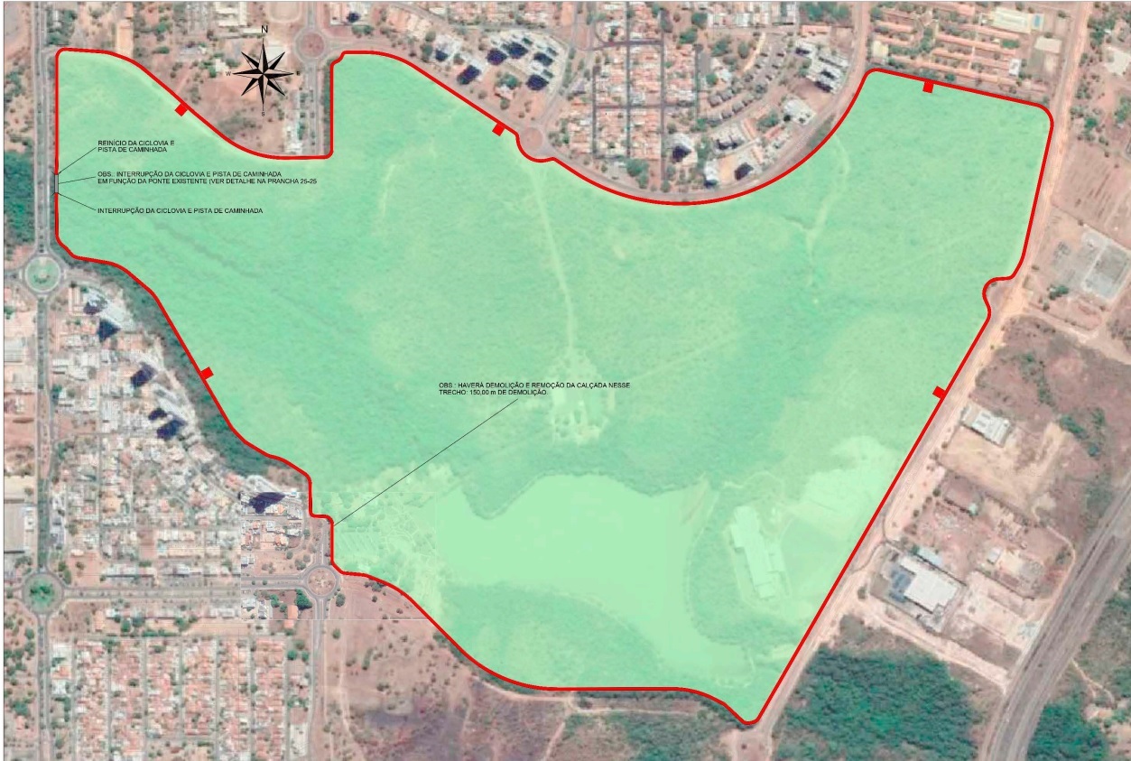 Parque Cesamar ganhará novo circuito de ciclovia e pista de caminhada