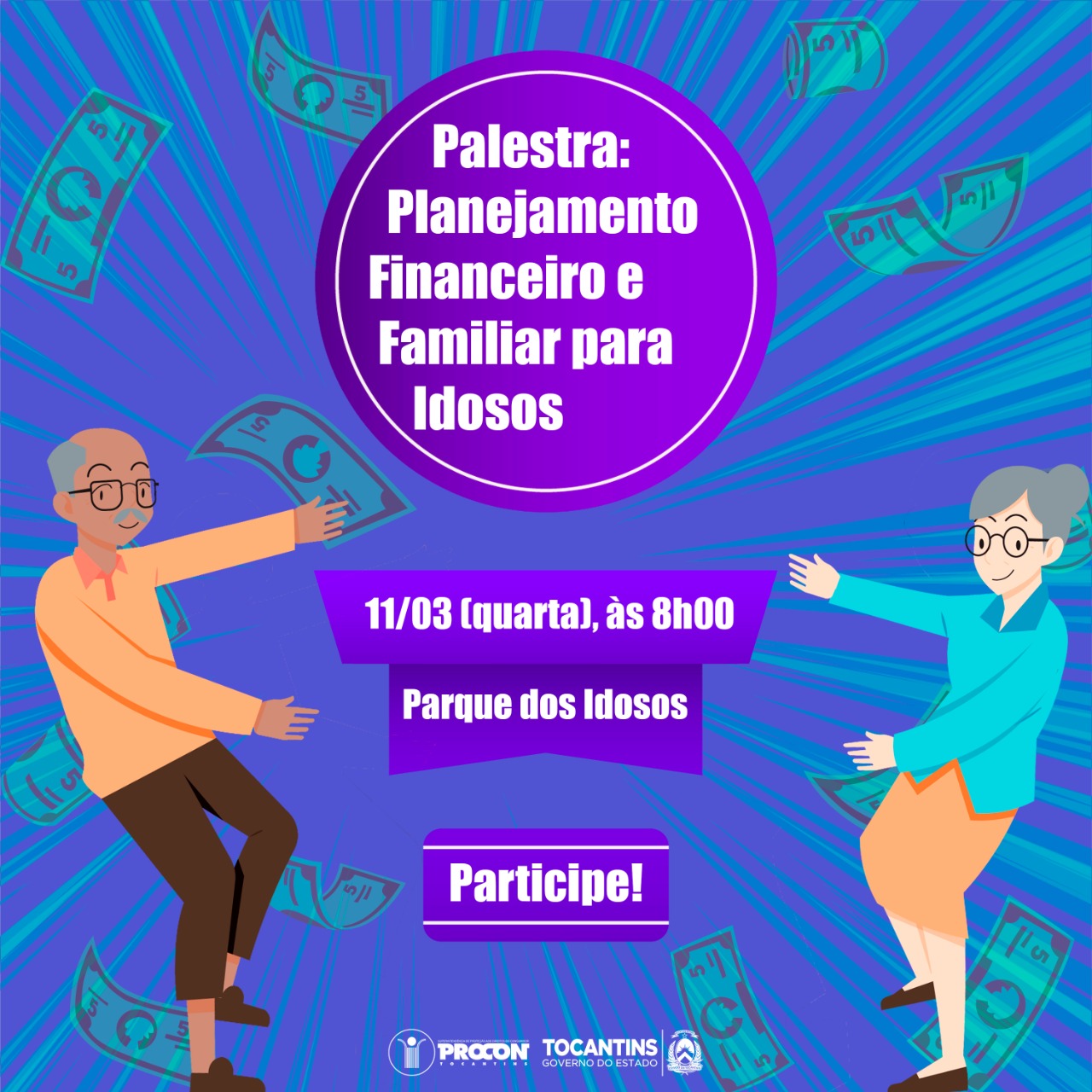 Parque da Pessoa Idosa recebe palestra do Procon sobre planejamento financeiro