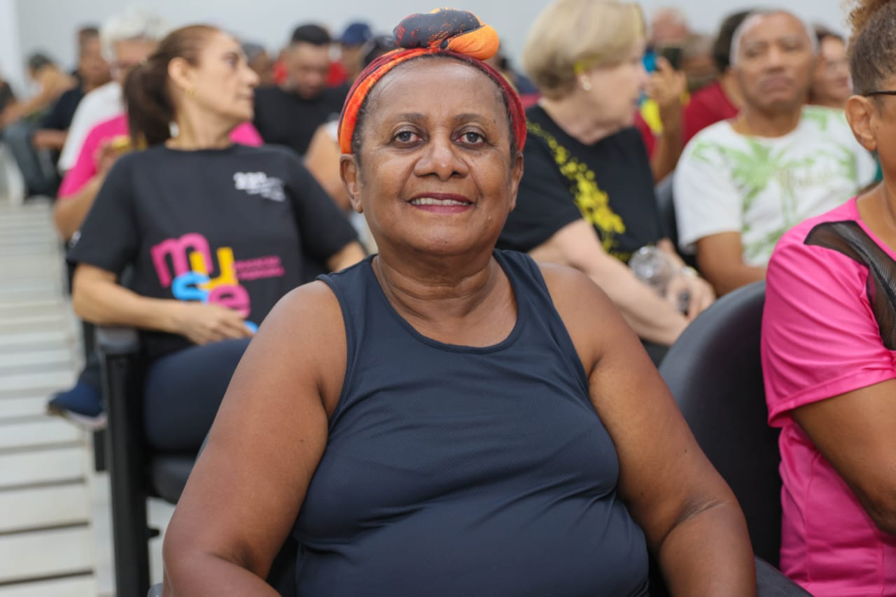 Maria Francisca Rocha é usuária do Parque da Pessoa Idosa   Foto: Júnior Suzuki