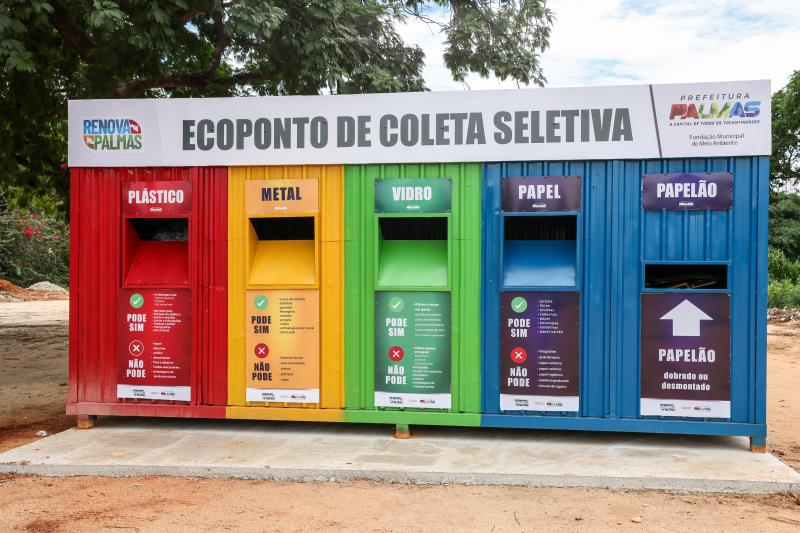 Palmas possui 39 ecopontos de coleta seletiva