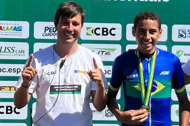 Ciclista tocantinense leva ouro em prova de resistência no Juvenil de ciclismo