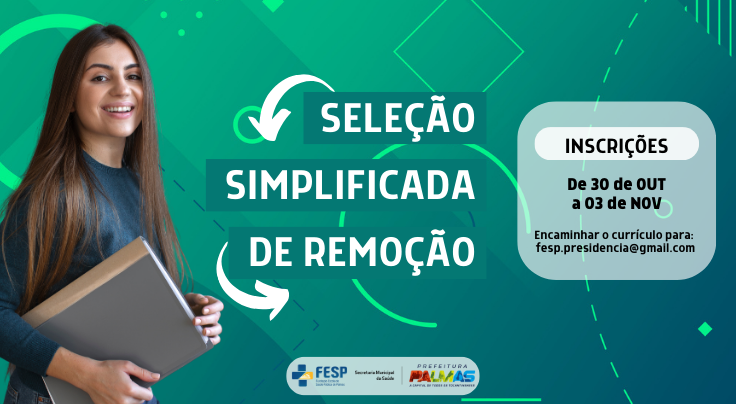 Está aberto edital para remoção de servidores para a Fundação Escola de Saúde Pública de Palmas